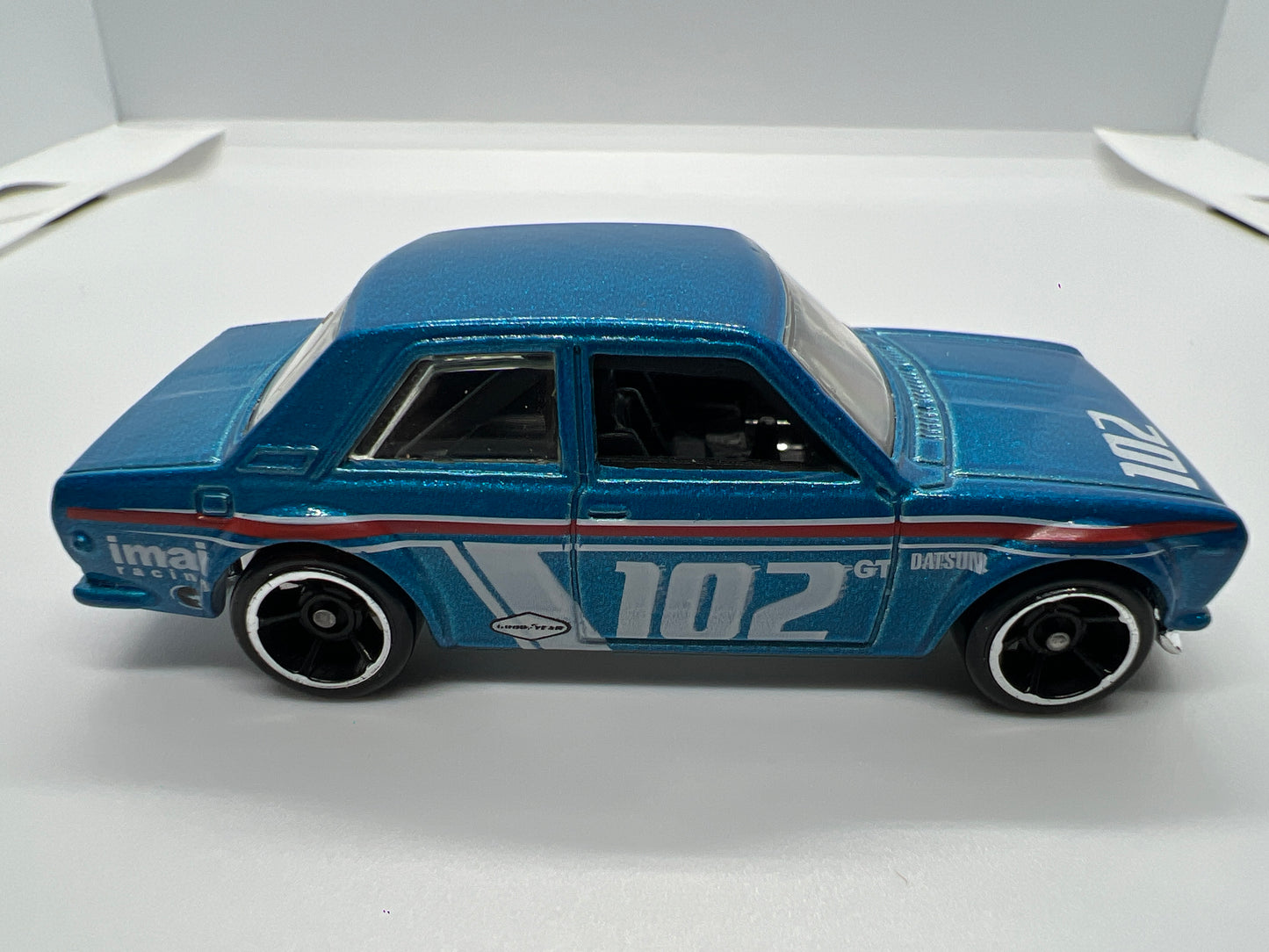 2009 Hot Wheels 1/64 New Models Datsun Bluebird 510 Blue Loose