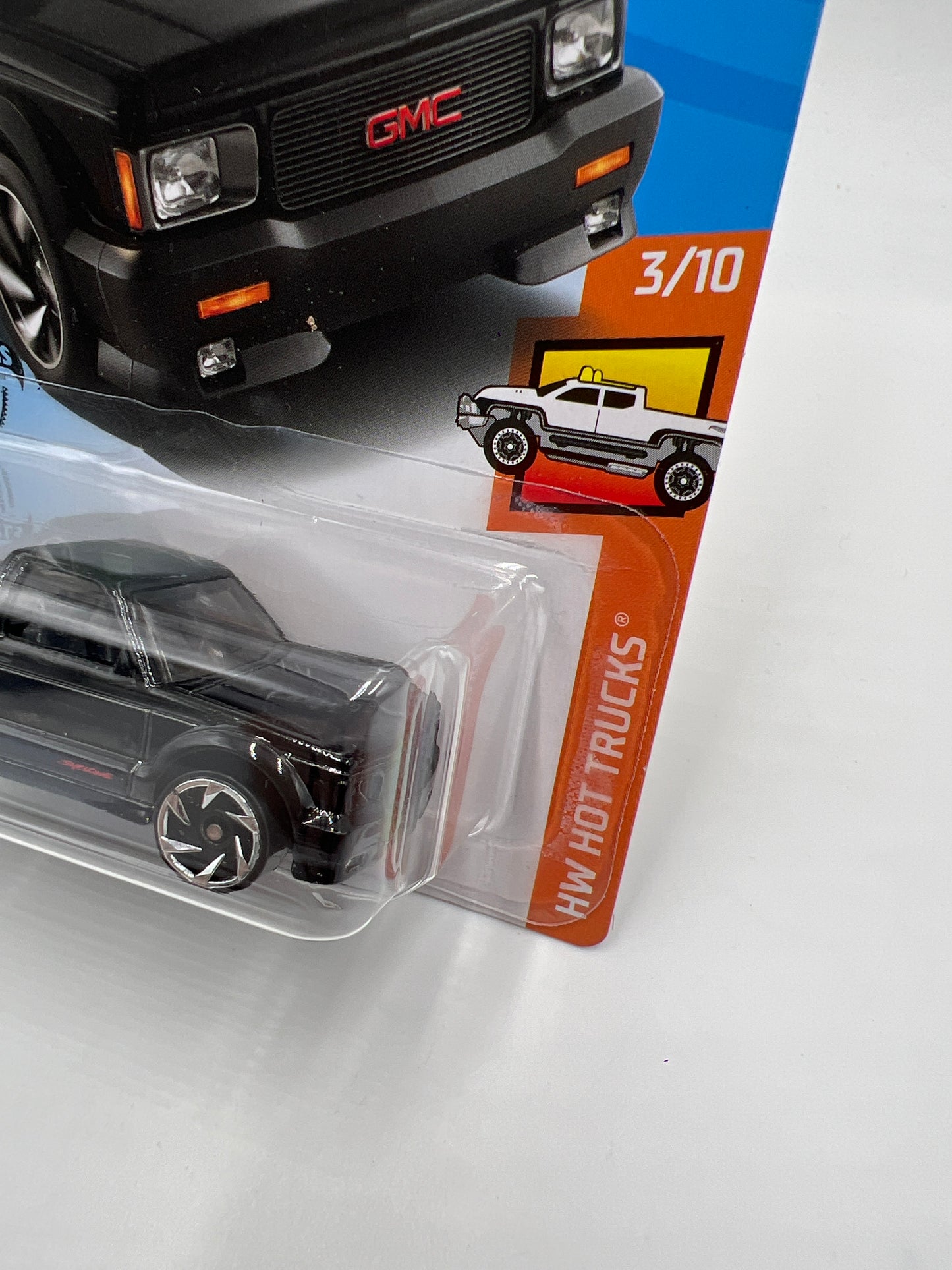 2020 Hot Wheels Hot Trucks #150 91 GMC Syclone Black W/Protector SR