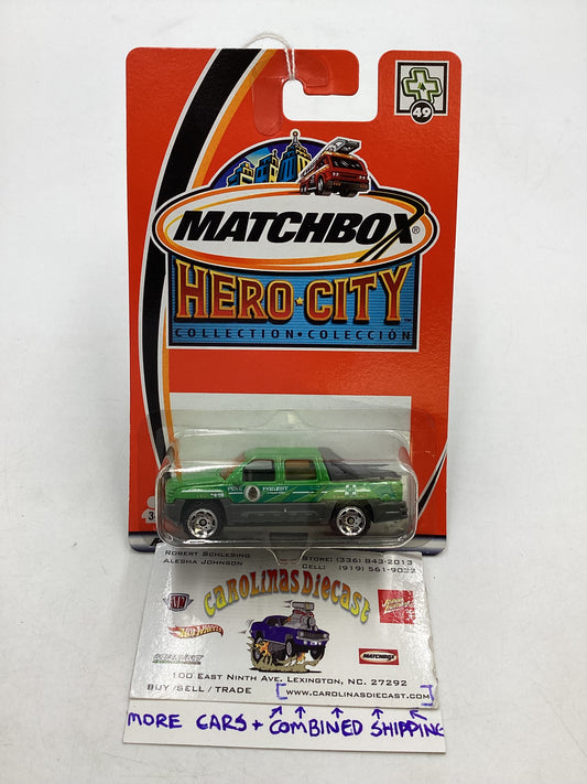 Matchbox #49 Chevy Avalanche Green 210C