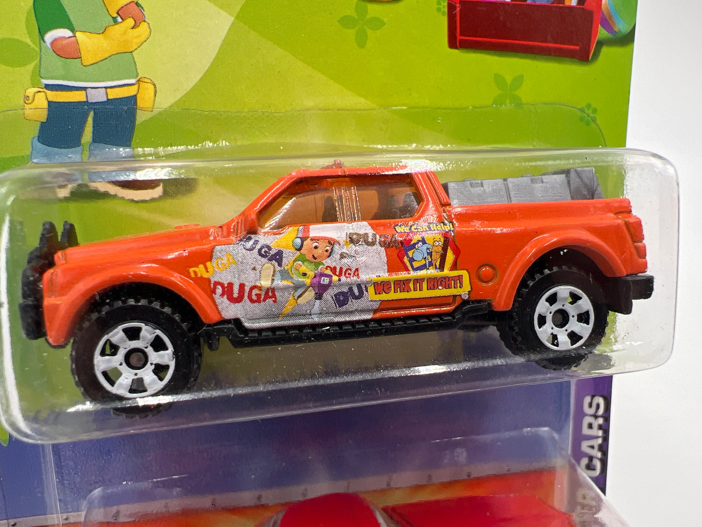 2009 Matchbox Disney 2 Pack Handy Mandy Easter Cars SSR (Cracked Blister) SR