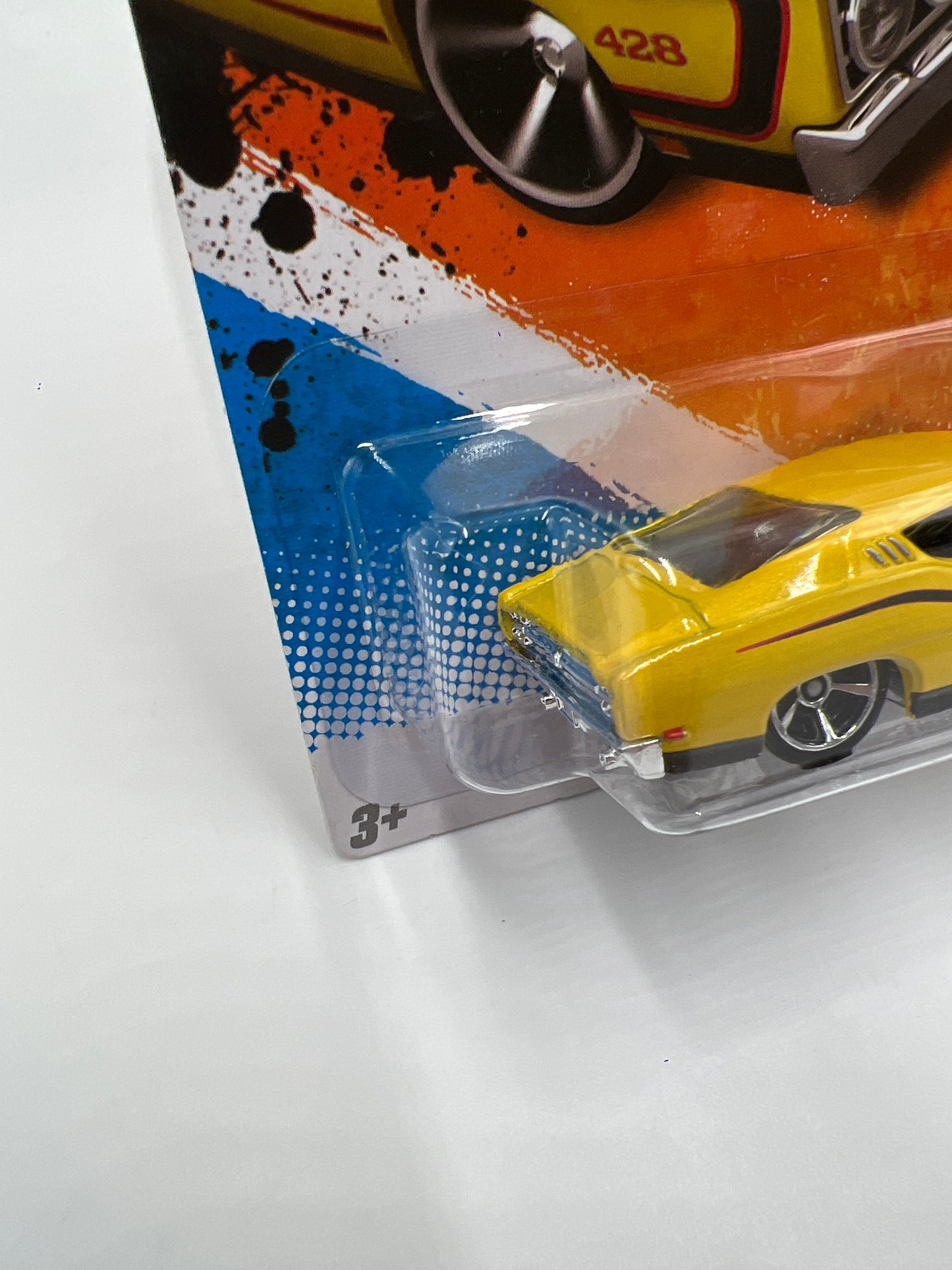2011 Hot Wheels Muscle Mania #103 69 Ford Torino Talladega Yellow Walmart Exclusive W/Protector