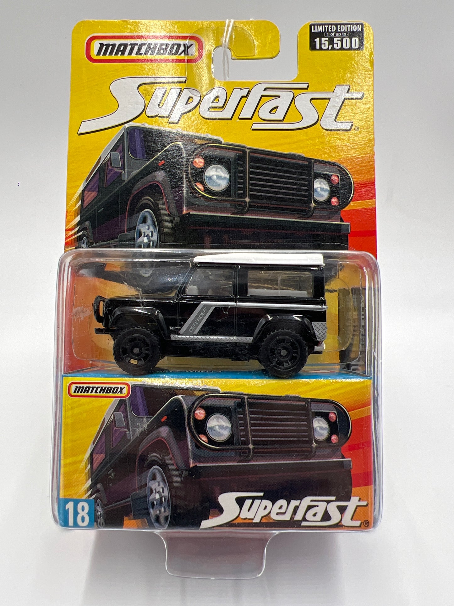 Matchbox Superfast #18 Land Rover Defender 90 Black SR