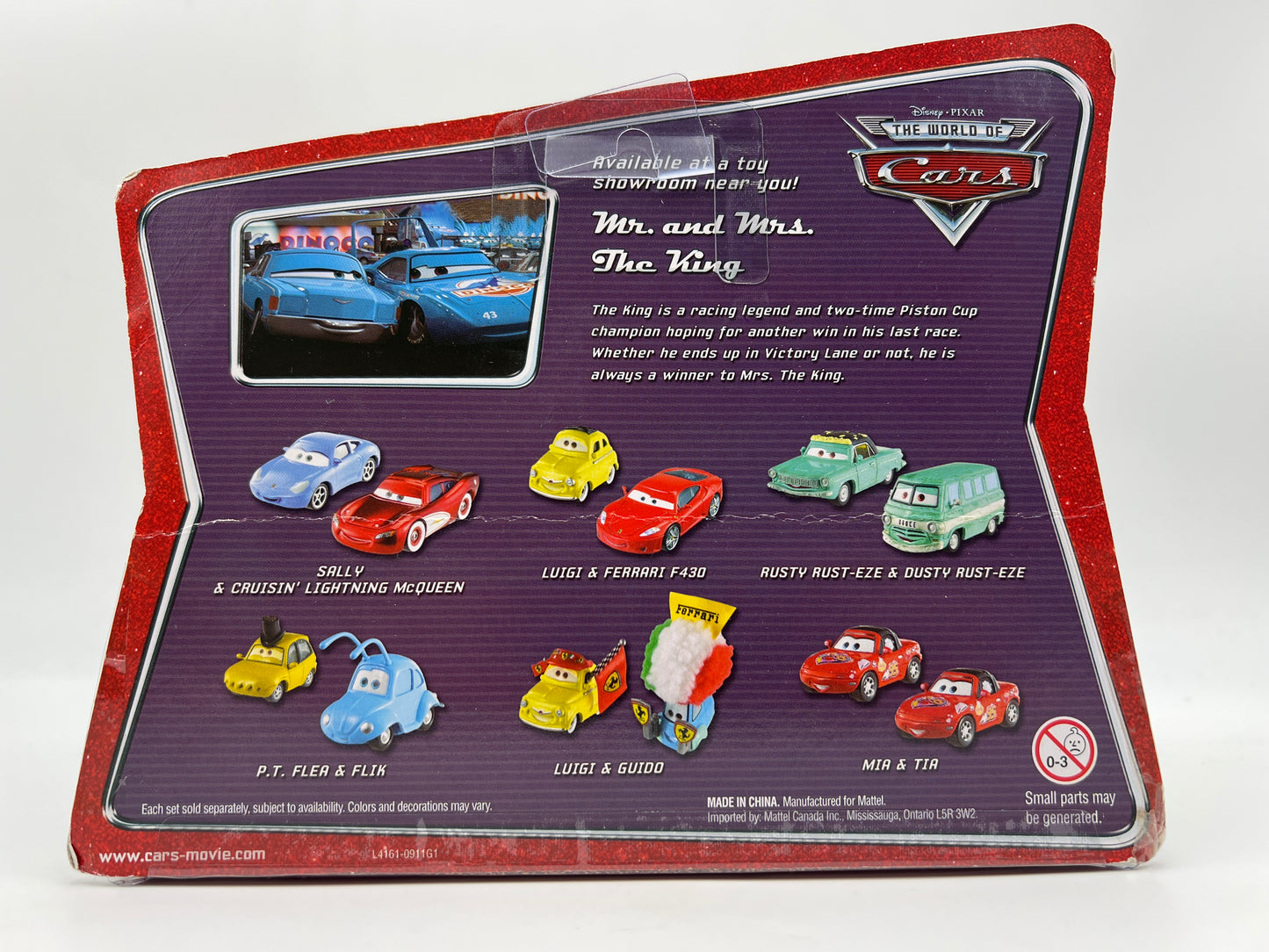 Disney Pixar The World Of Cars 2 Pack Movie Moments Mr & Mrs The King