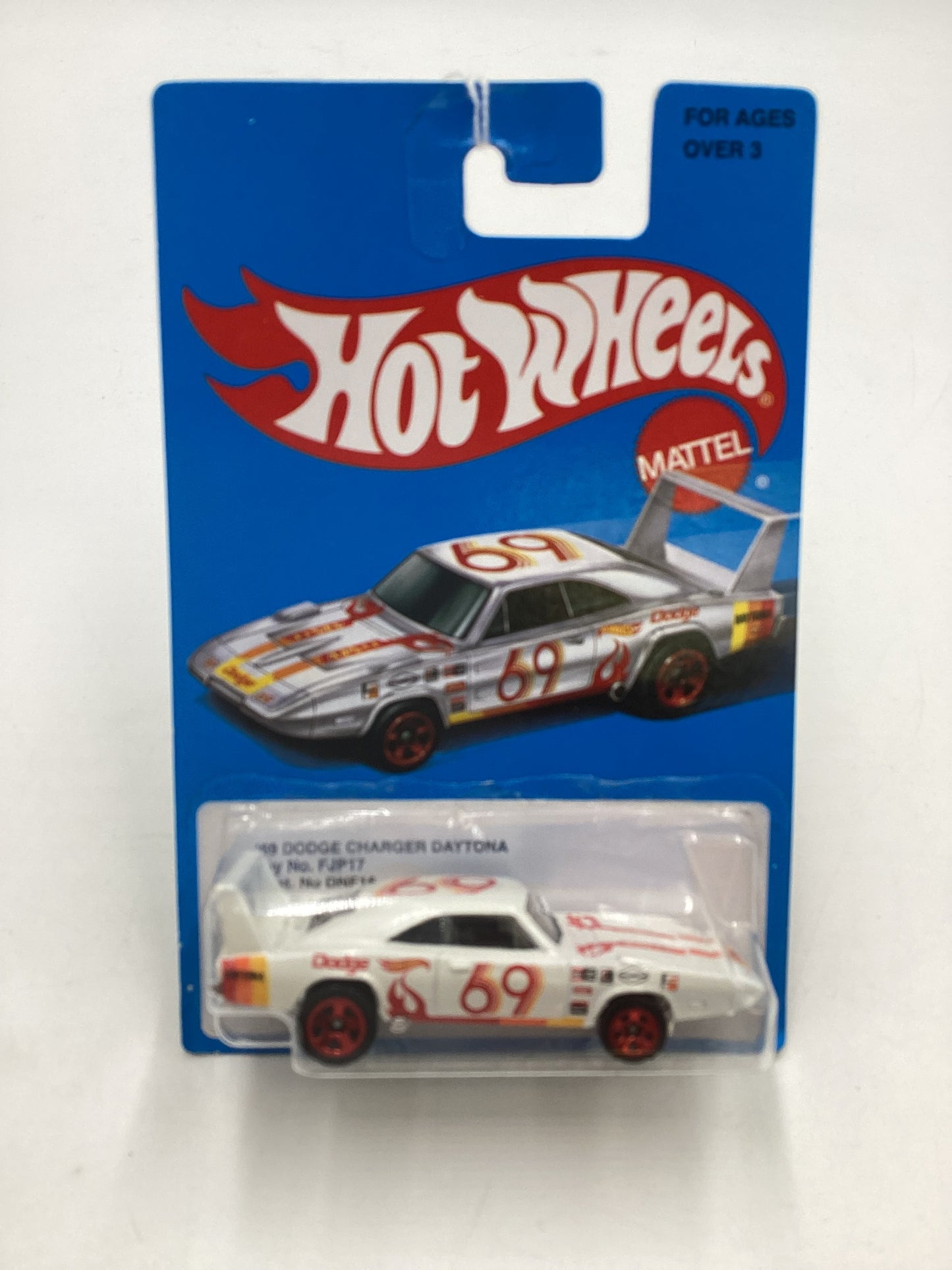 Hot Wheels Retro Style Series #FJP17 69 Dodge Charger Daytona White 157D