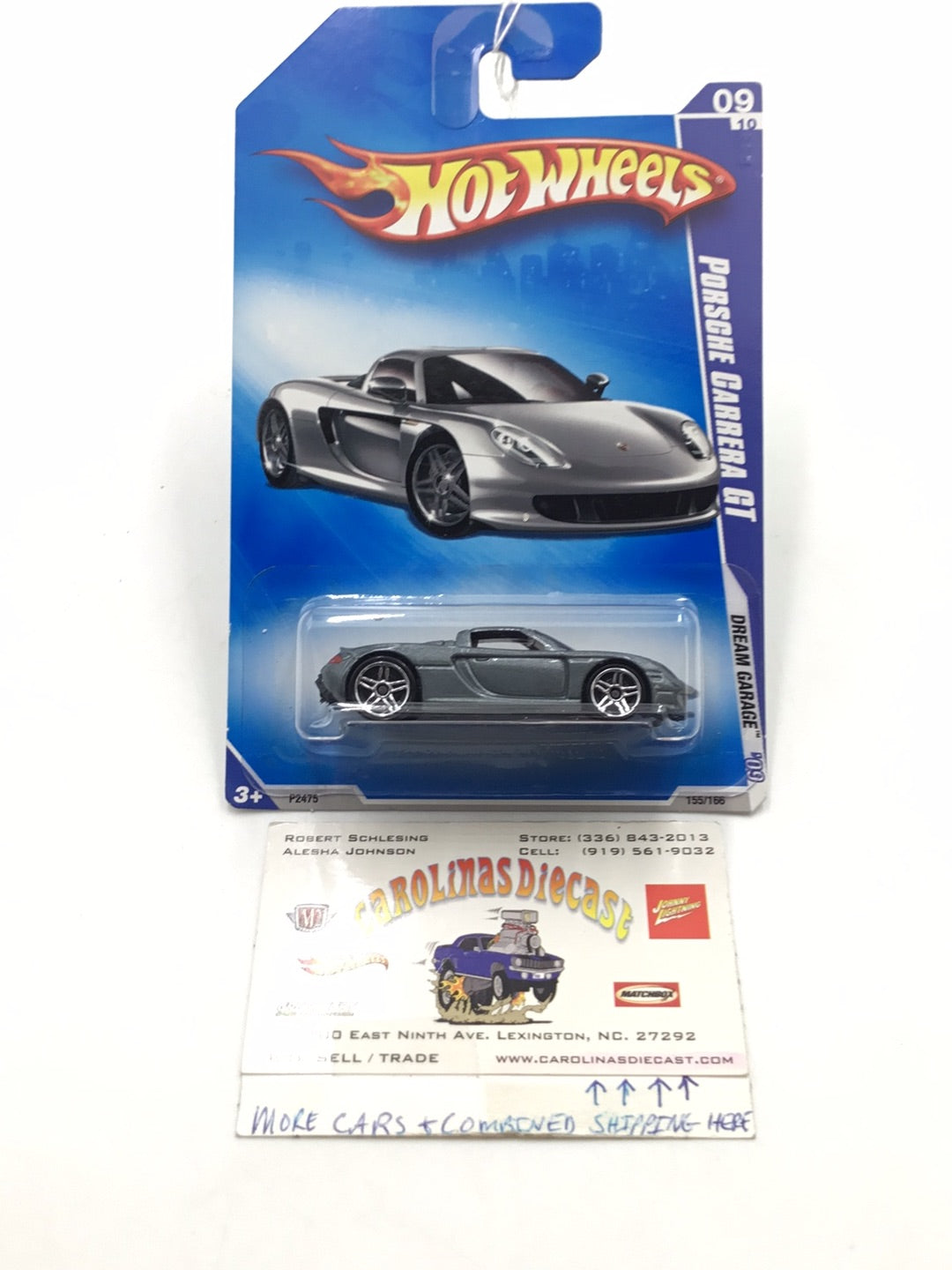 2009 Hot Wheels #155 Porsche Carrera Gt