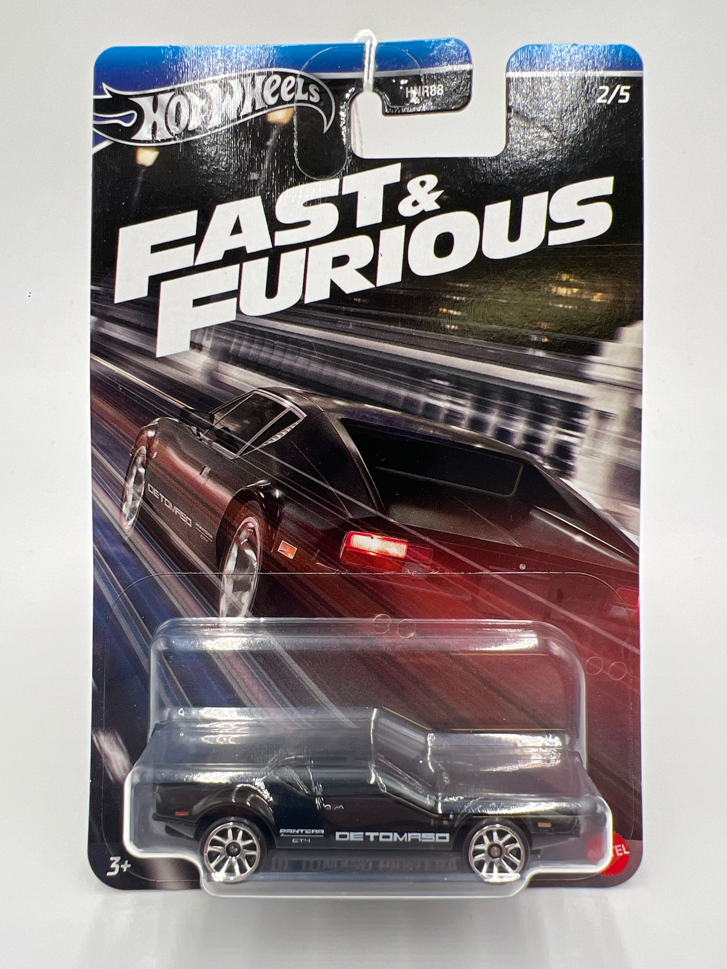 Hot Wheels Silver Series Fast & Furious #2 De Tomaso Pantera Black