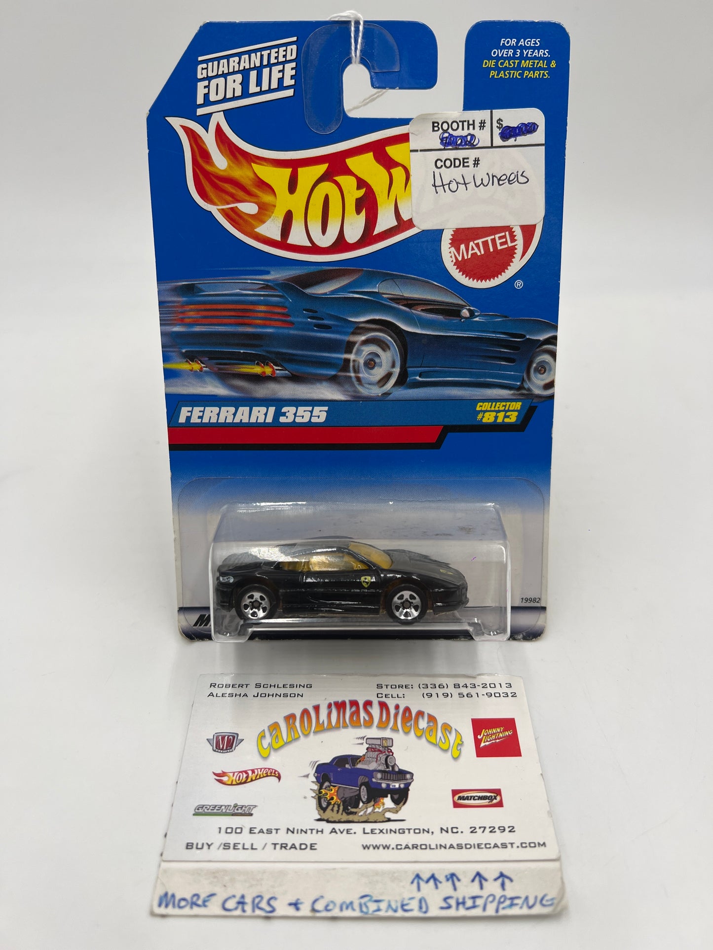 1998 Hot Wheels First Editions #813 Ferrari 355 Black