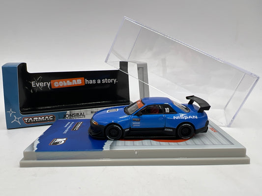 Tarmac Works 10th Anniversary Nissan Skyline R32 Widebody Jonsibal Blue/Black