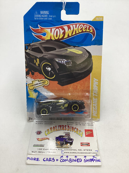 2011 Hot Wheels #16 Megane Trophy Black W/Car Bands Target Exclusive 235E