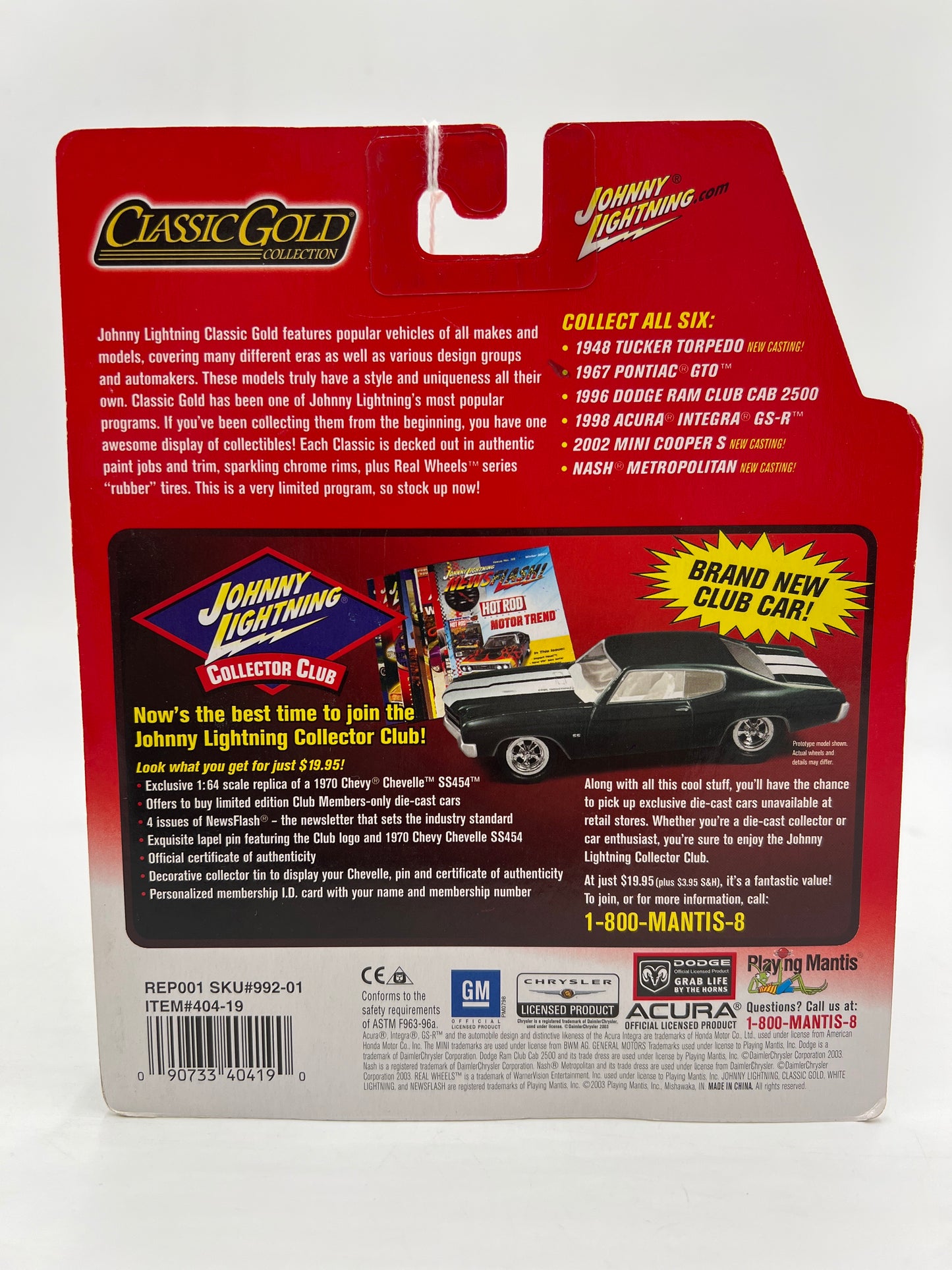 Johnny Lightning Classic Gold Collection 1967 Pontiac GTO Green