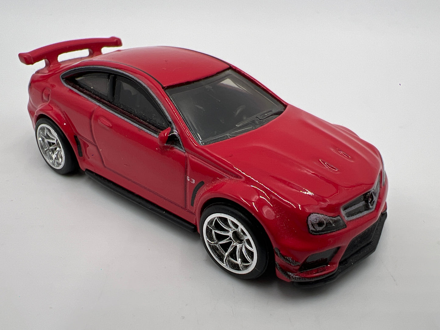 Hot Wheels Premium Deutschland Design 2012 Mercedes-Benz C 63 AMG Coupe Black Series Red Loose