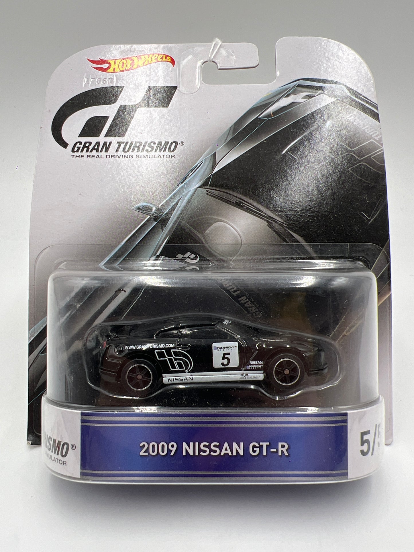 Hot Wheels Retro Entertainment Gran Turismo #5 2009 Nissan GT-R Black