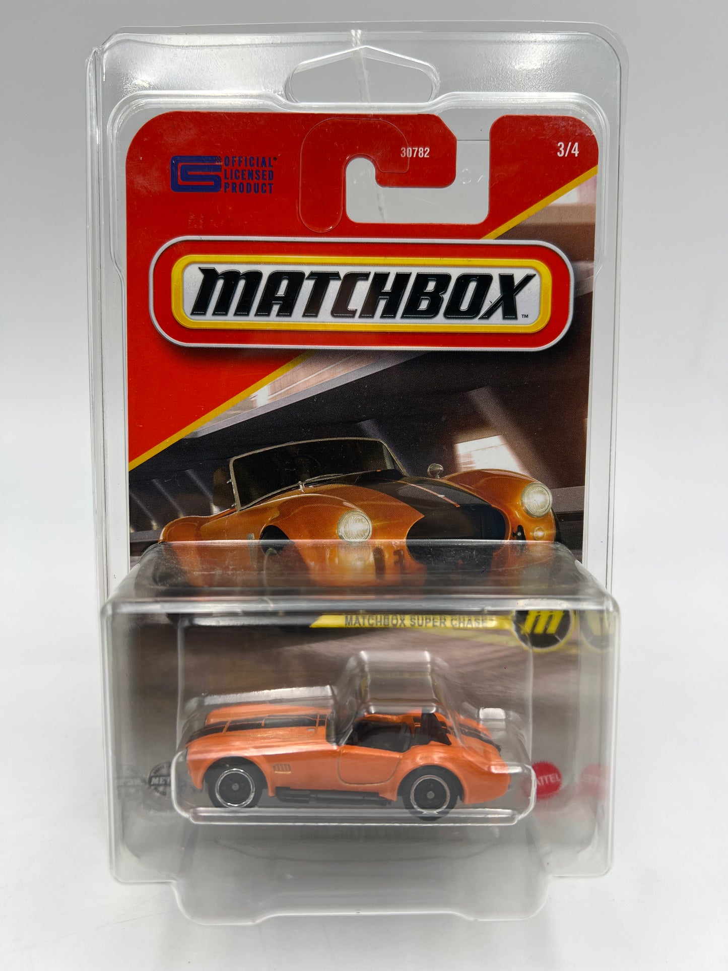 2025 Matchbox Super Chase 1965 Shelby Cobra 427 Orange W/Protector