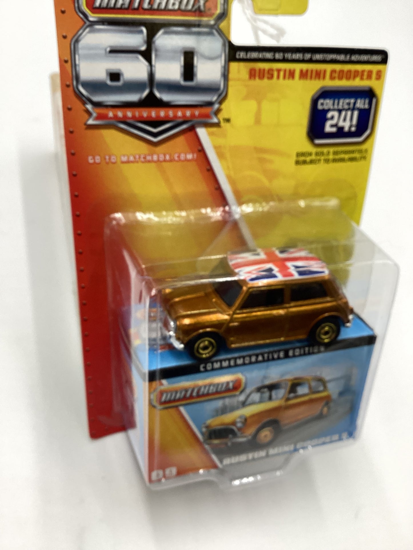 Matchbox 60th Anniversary #9 Austin Mini Cooper S Gold