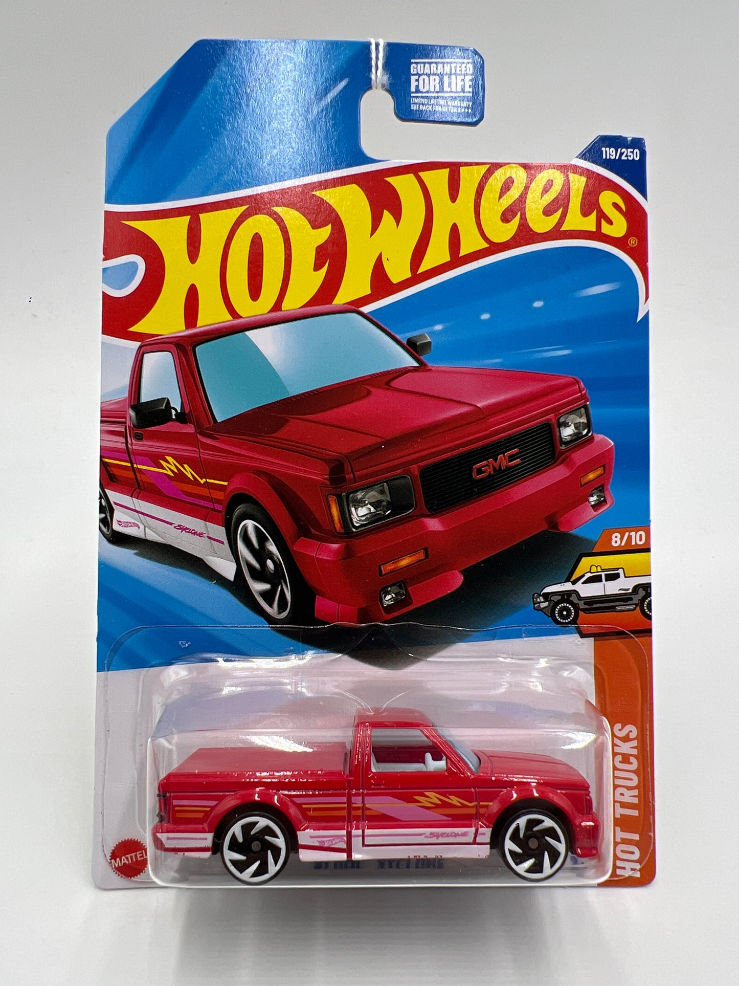 2025 Hot Wheels P Case Hot Trucks #119 91 GMC Syclone Red 43B