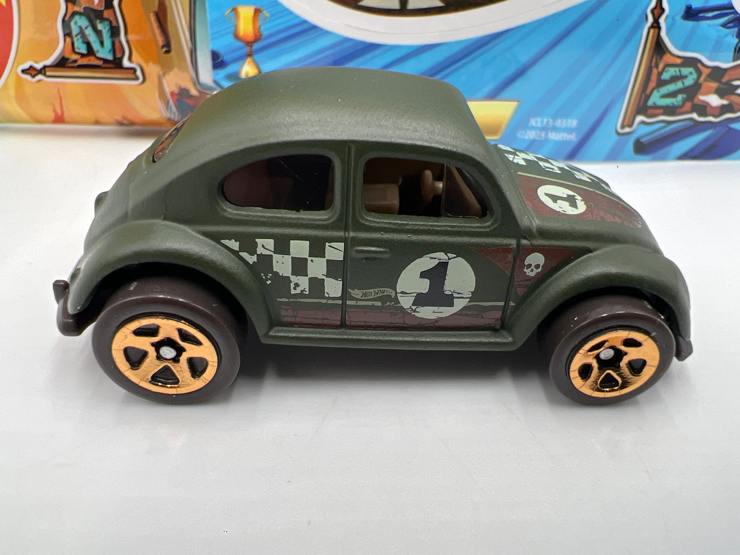 2025 Hot Wheels Mystery Models Series 2 #1 CHASE Volkswagen Beetle Dark Green