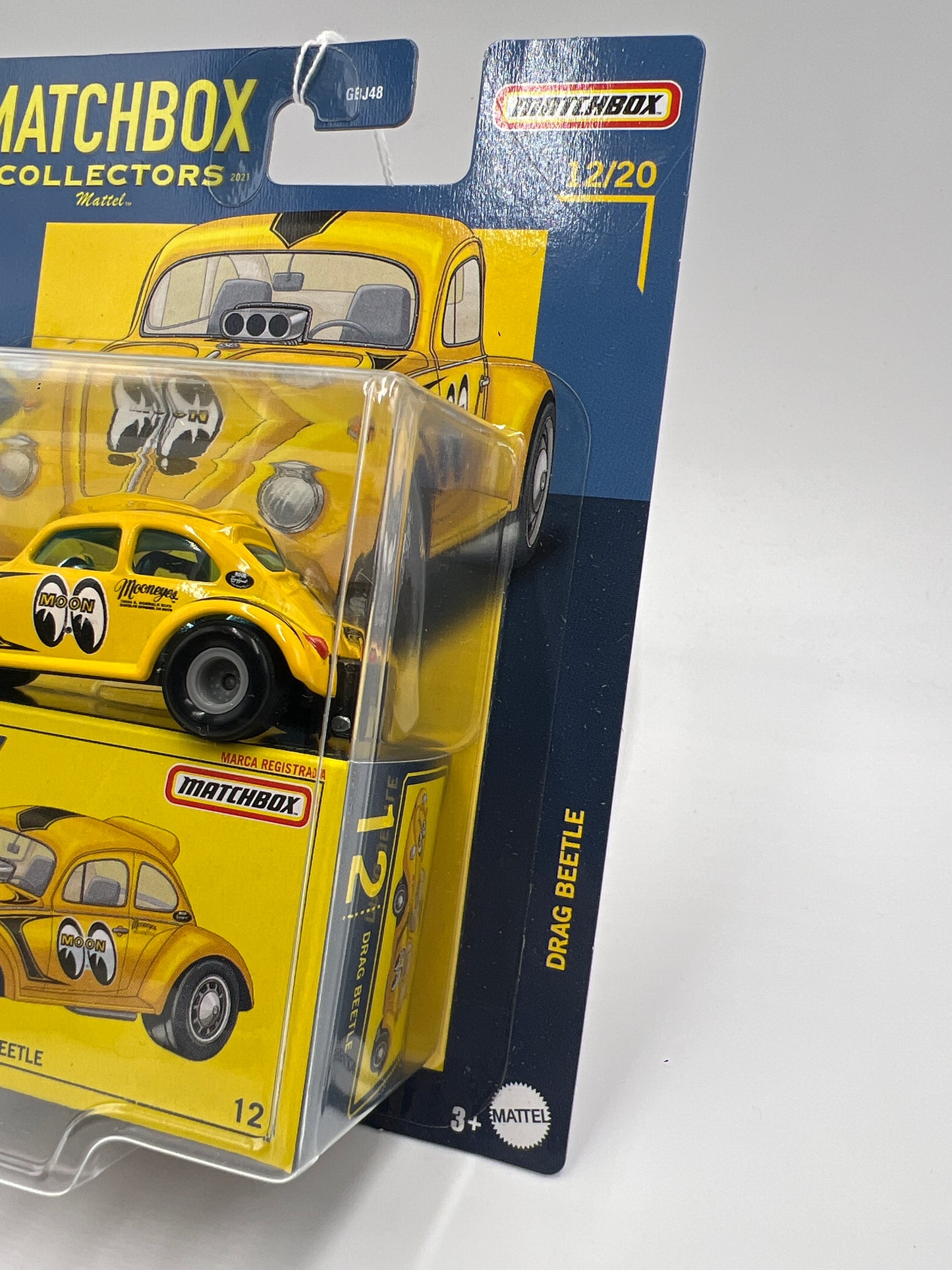 Matchbox Collectors #12 Drag Beetle Yellow Mooneyes 169M