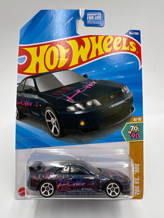 2025 Hot Wheels N Case 70s Vs 90s #144 Nissan Skyline GT-R BCNR33 Dark Blue 82D