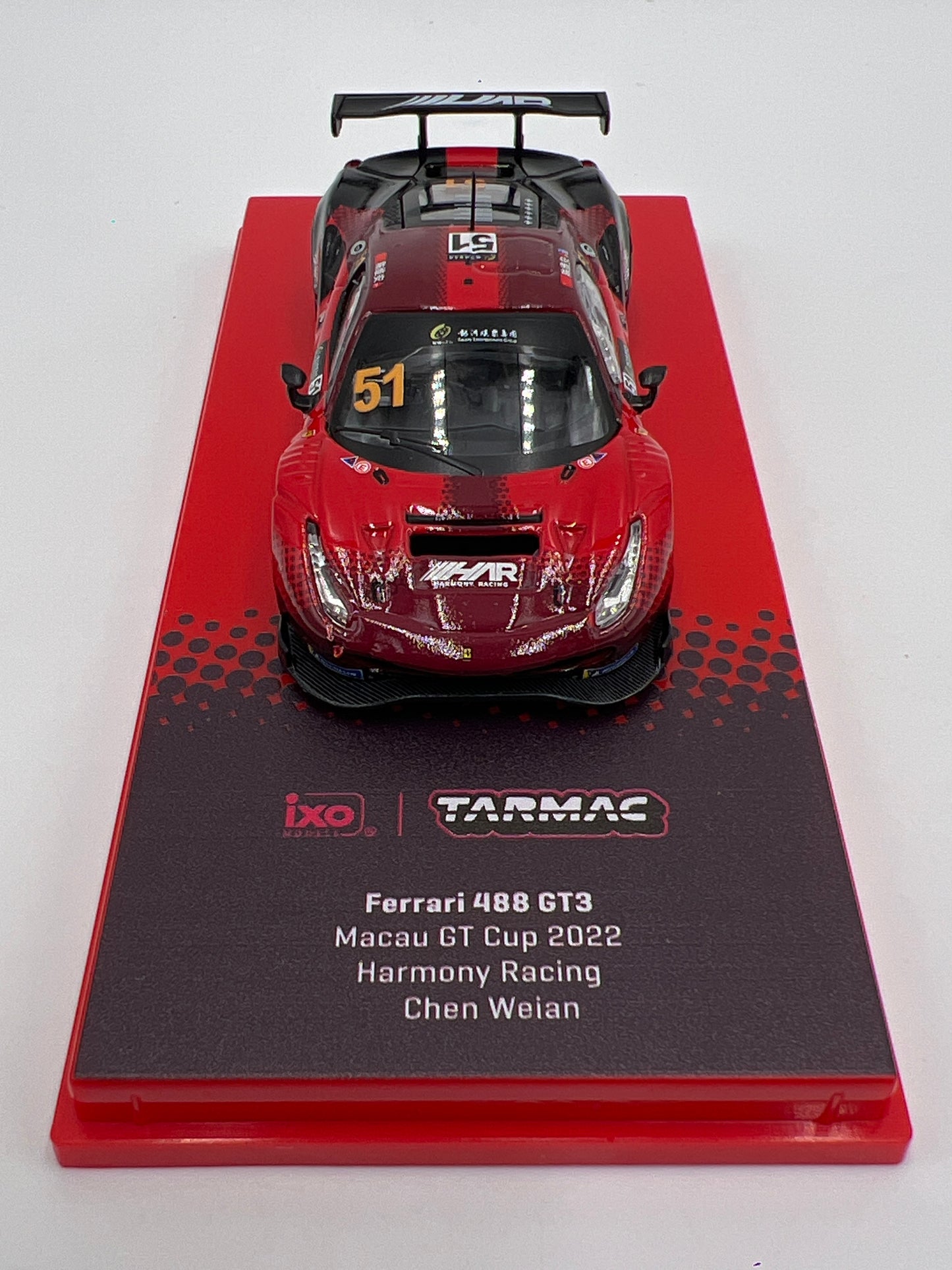 Tarmac Works x IXO Models Ferrari 488 GT3 Macau GT Cup 2022