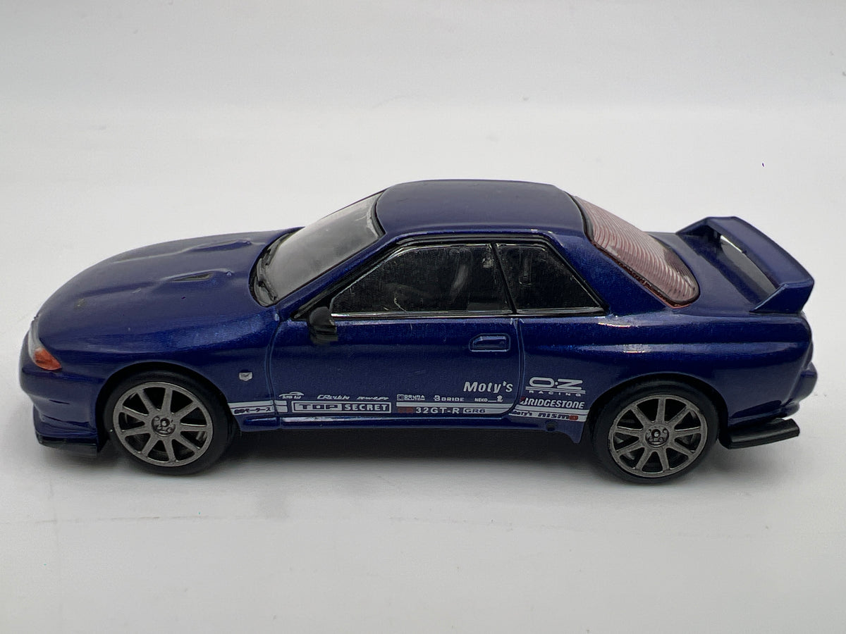 Mini GT #589 MiJo Exclusive Nissan Skyline GT-R Top Secret Metallic Blue