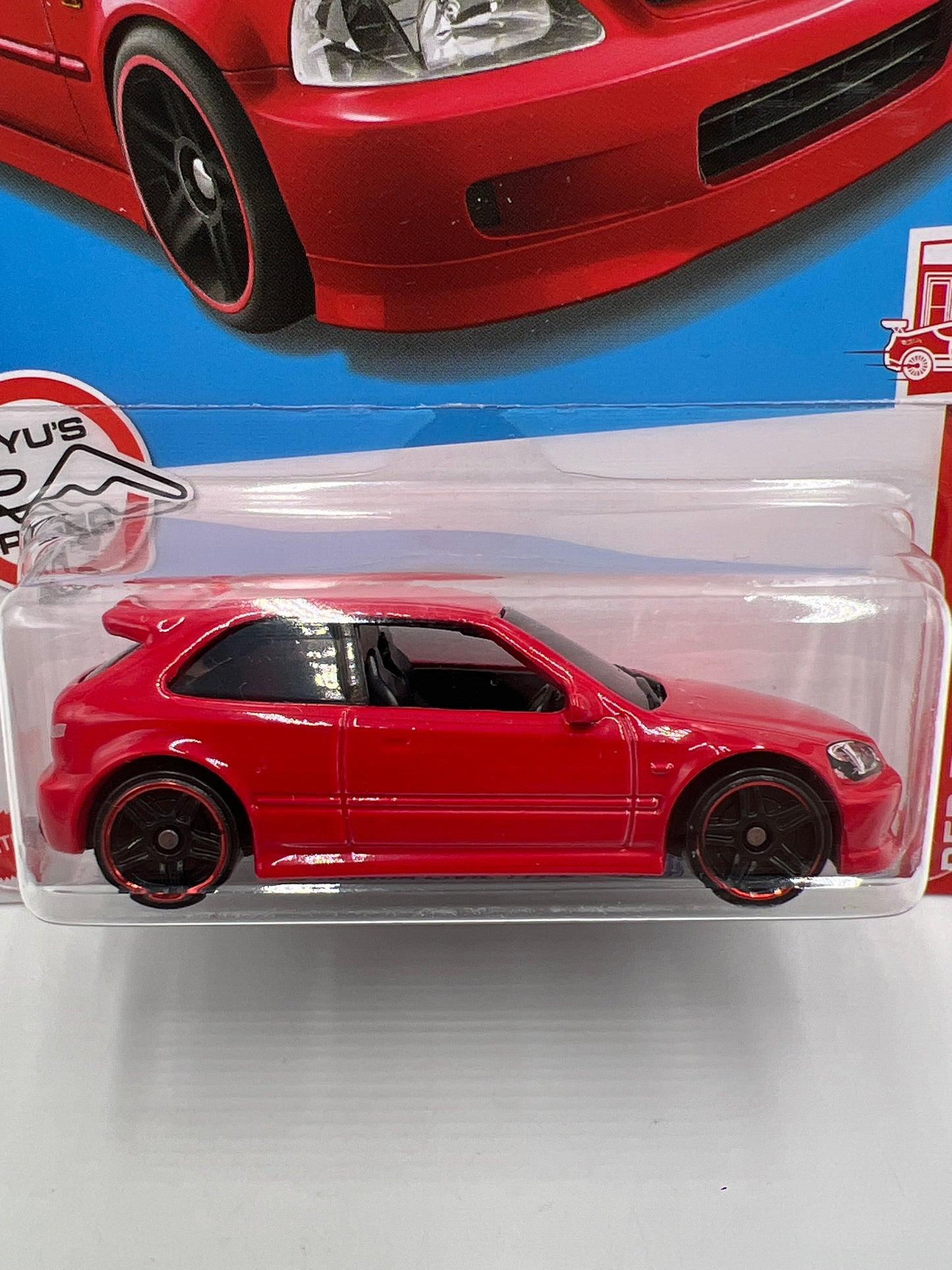2021 Hot Wheels Target Exclusive Red Edition #125 99 Honda Civic Type R EK9 Red W/Protector