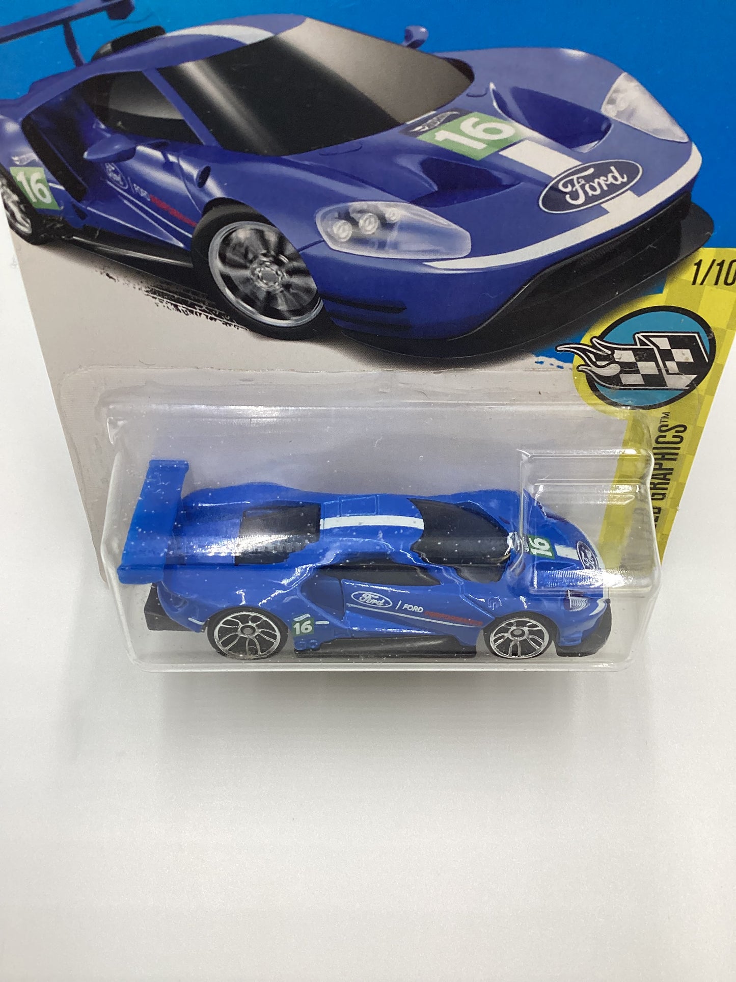 2017 Hot Wheels #166 2016 Ford GT Race 27A