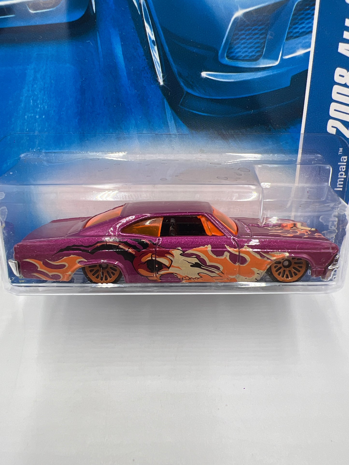 2008 Hot Wheels All Stars #58 65 Chevy Impala Purple 6F