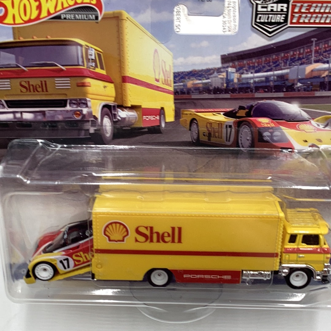 Hot wheels car culture team transport #45 Porsche 962 Sakura Sprinter 279E