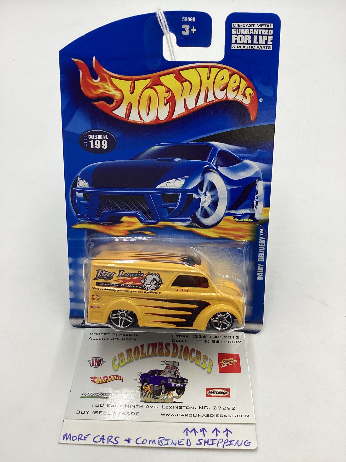 2000 Hot Wheels #199 Dairy Delivery Yellow 54C