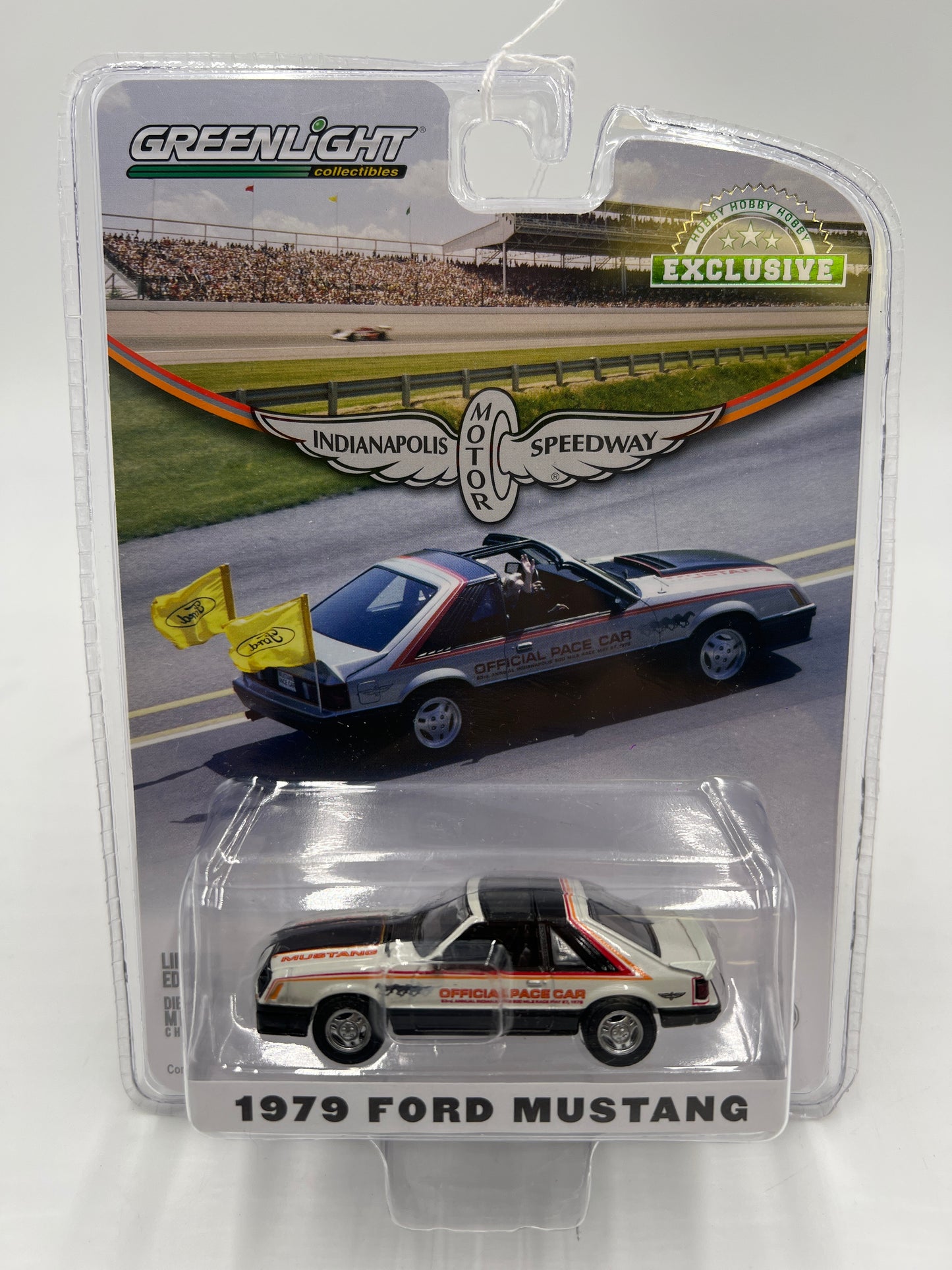 Greenlight Hobby Exclusive Indianapolis Motor Speedway 1979 Ford Mustang Pace Car 181G