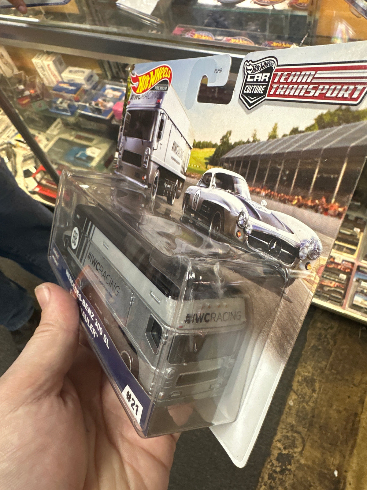 Hot wheels team transport #21 Mercedes Benz 300 SL euro hauler see description 282H