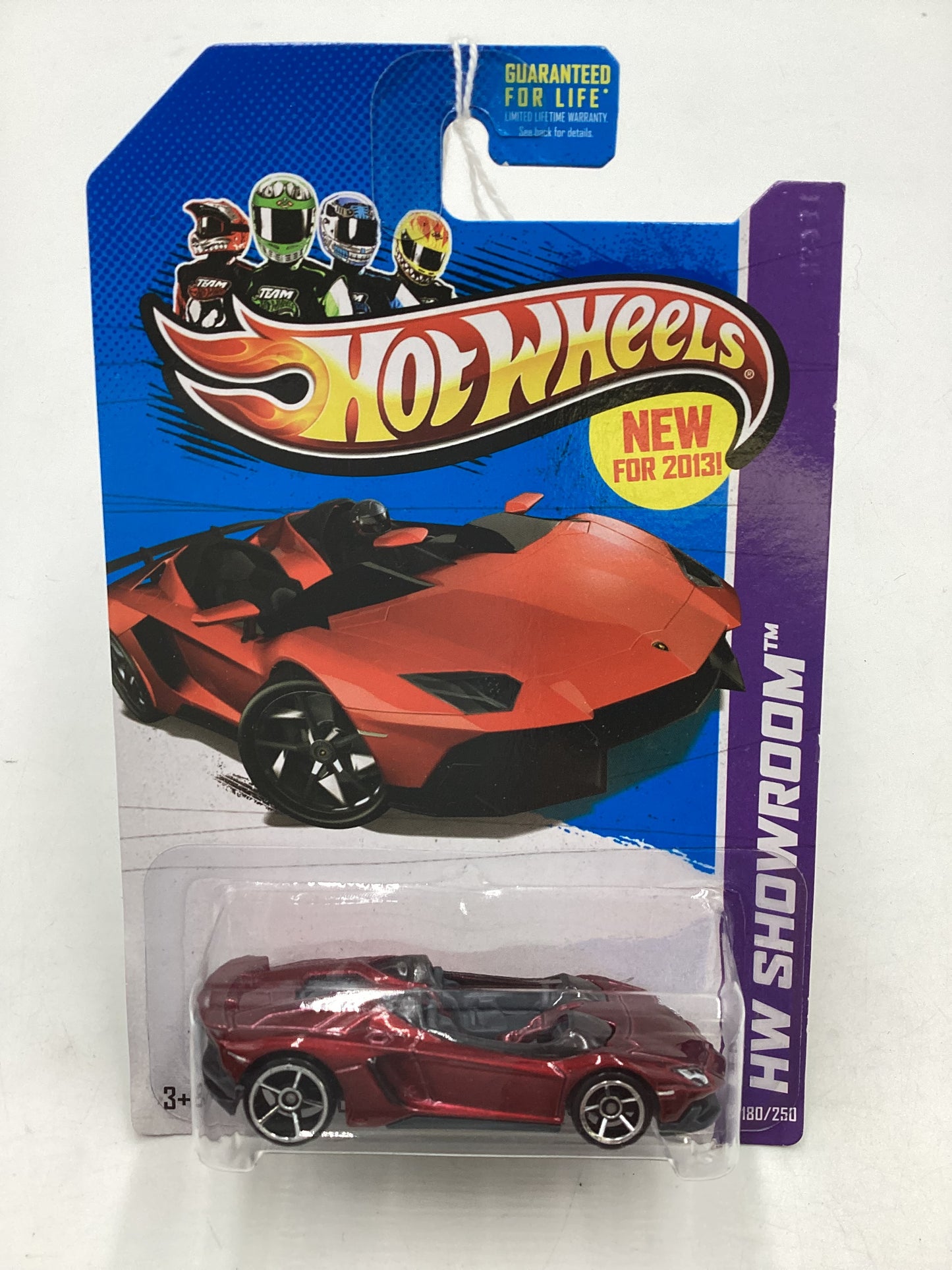 2013 Hot Wheels Showroom #180 Lamborghini Aventador J Red 101C