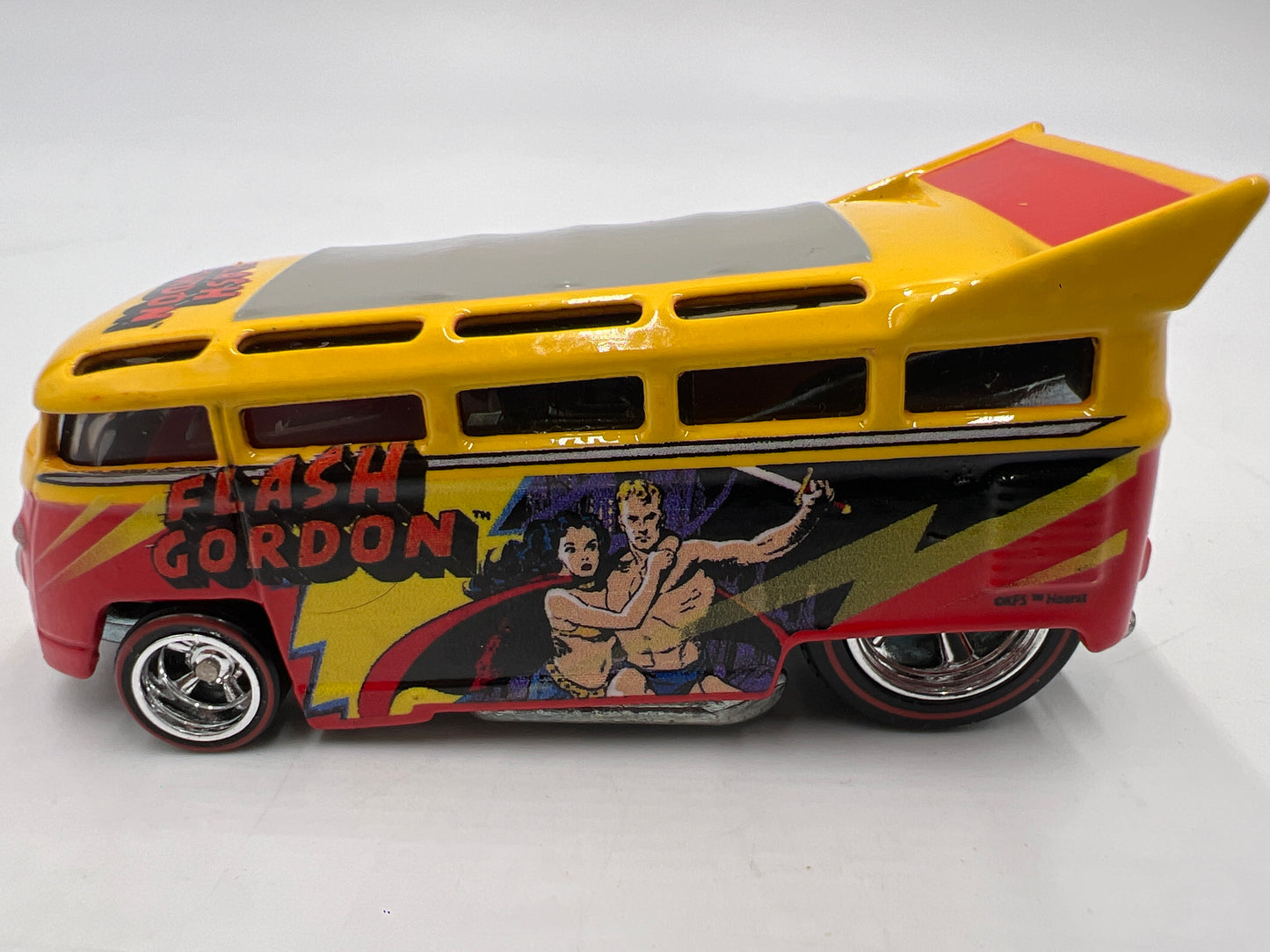 Hot Wheels Pop Culture Premium Volkswagen Drag Bus Flash Gordon Yellow/Orange Loose