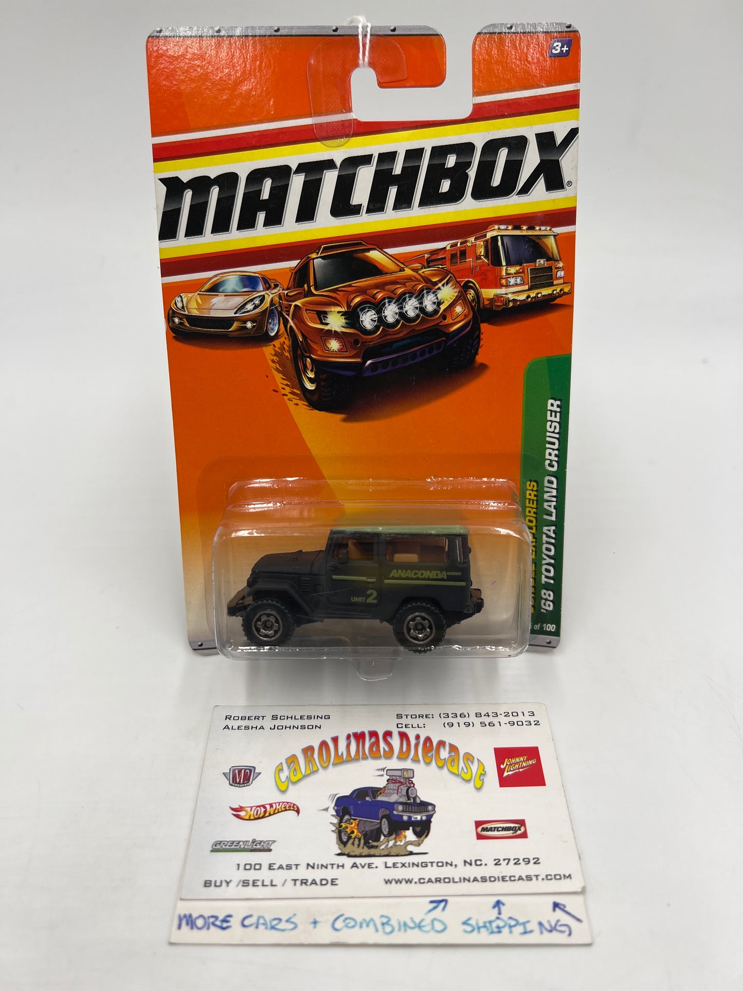Matchbox Jungle Explorers #95 68 Toyota Land Cruiser Black 206A