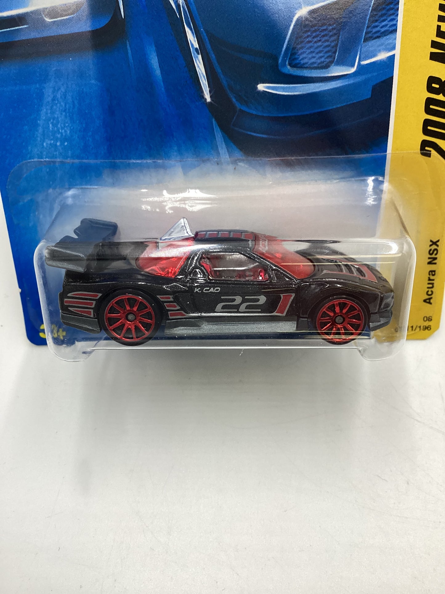 2008 Hot Wheels New Models #11 Acura NSX Black 107C