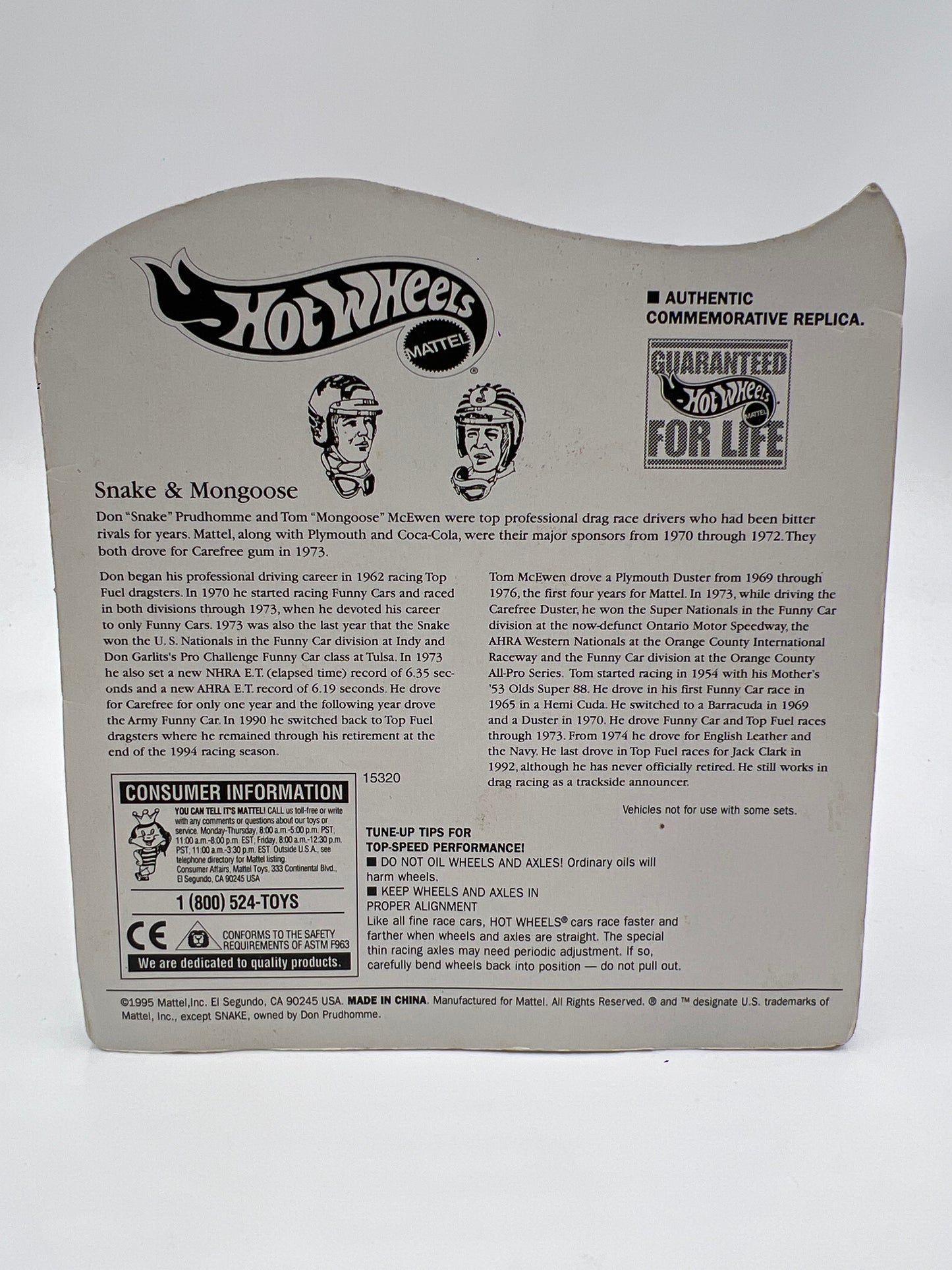 Hot Wheels Vintage Collection Mongoose Vs. Snake Tom McEwen Mongoose Blue