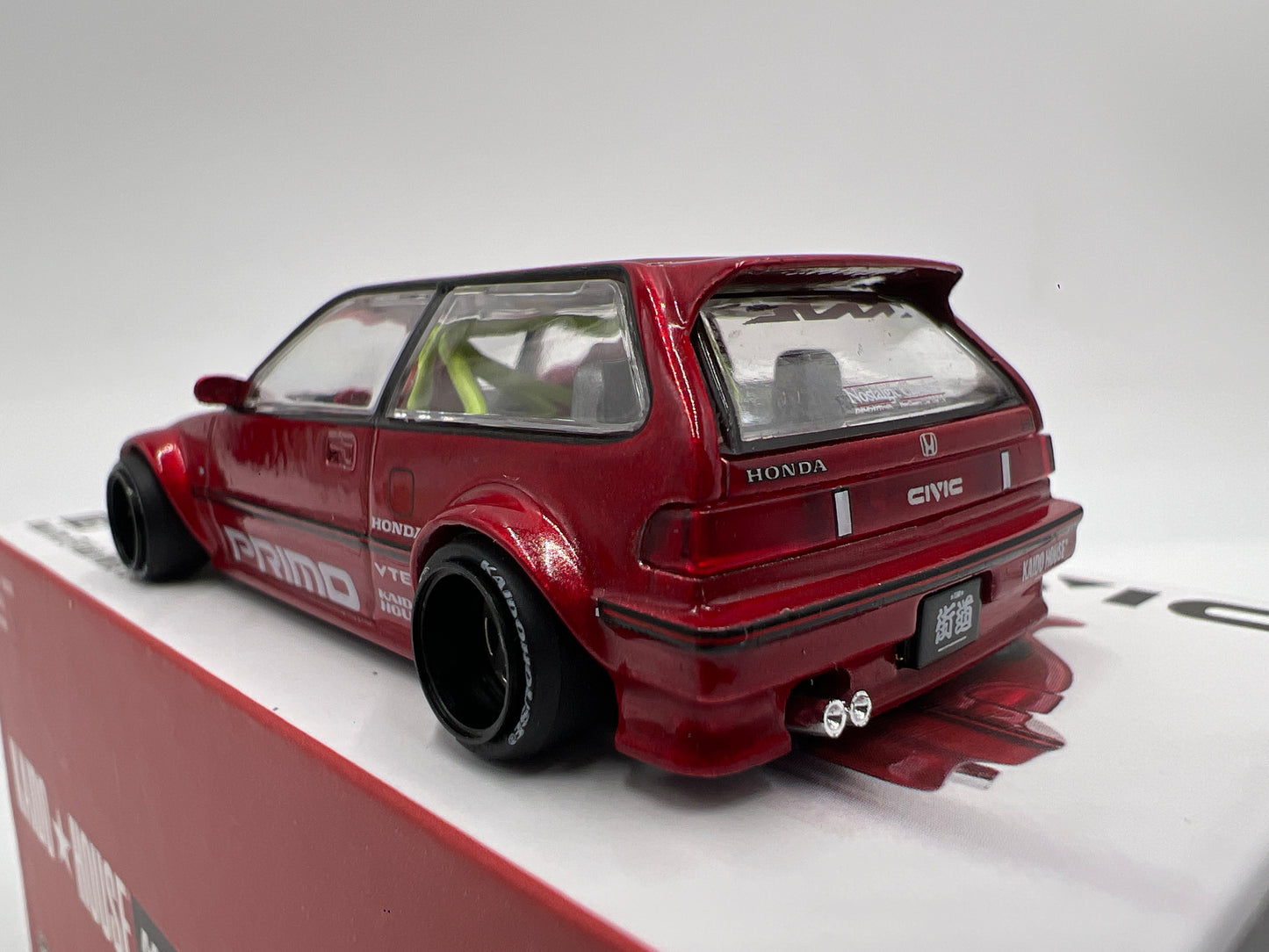 Mini GT x Kaido House #156 Honda Civic EF Kaido Works V2 Primo Red