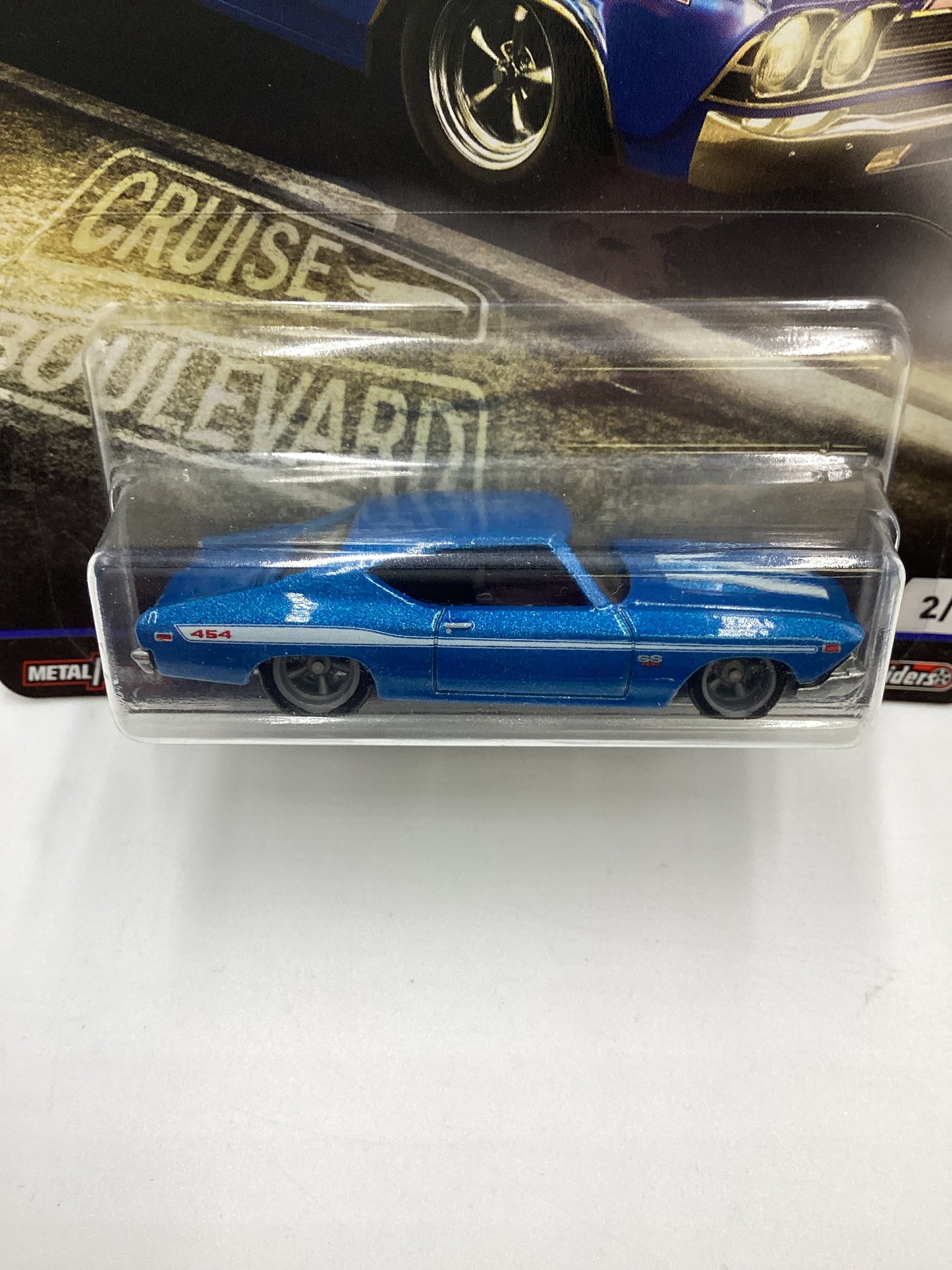 Hot Wheels Car Culture Cruise Boulevard 69 Chevelle SS 396 Blue 252C