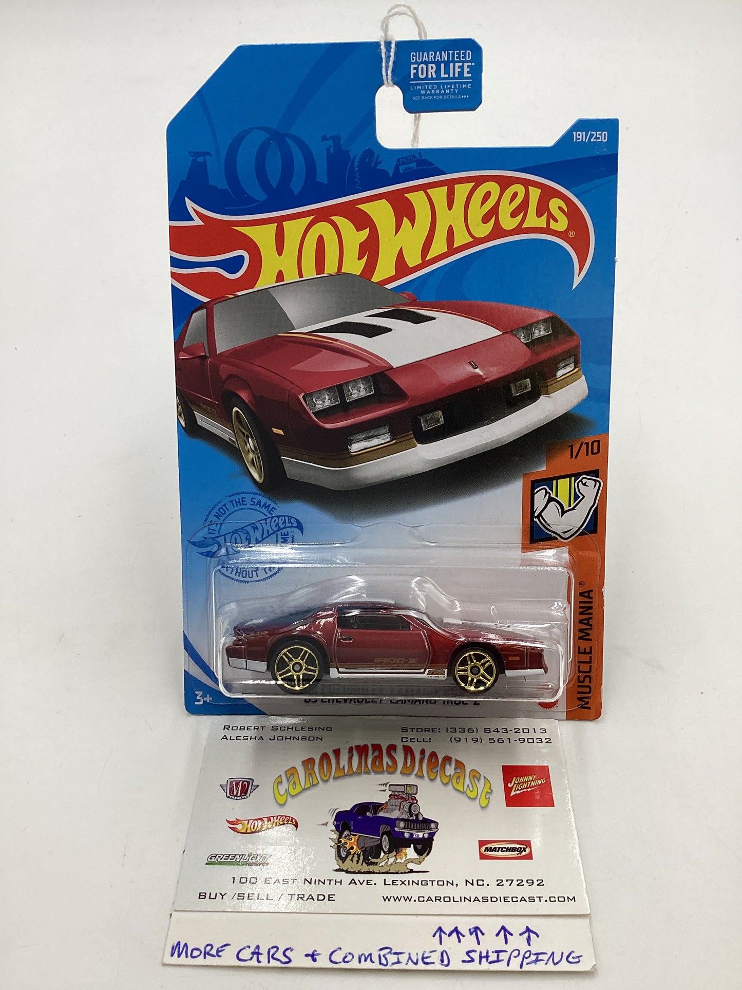 2021 Hot wheels #191 Muscle Mania 85 Chevrolet Camaro Iroc-Z 4H