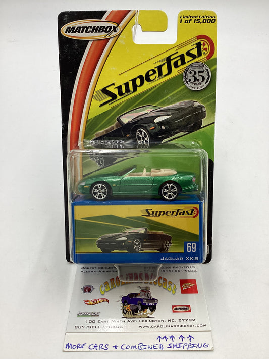 Matchbox 2004 Superfast #69 Jaguar XK8 green 170H