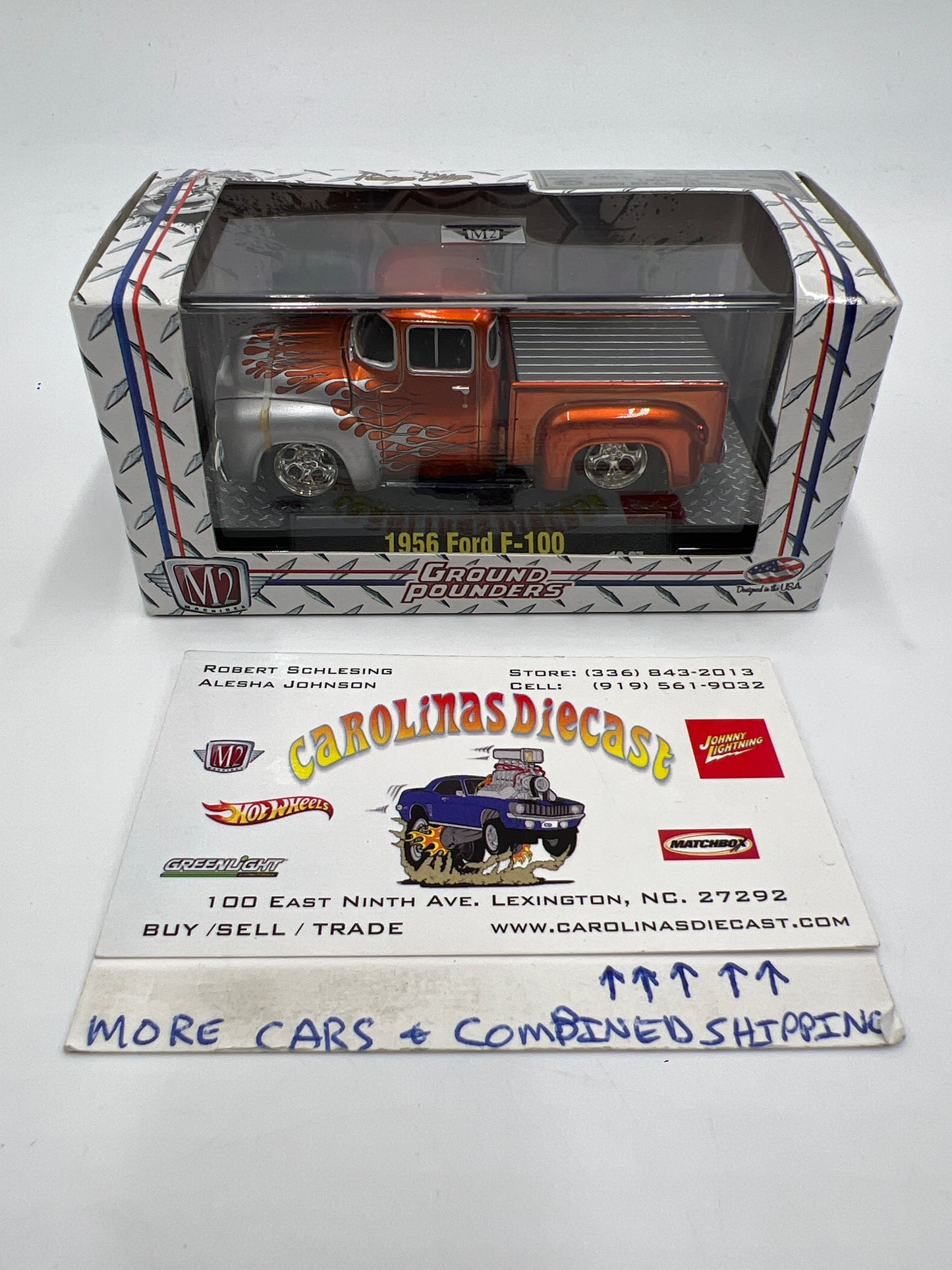 M2 Machines Ground Pounders 1956 Ford F-100 Orange 10-07