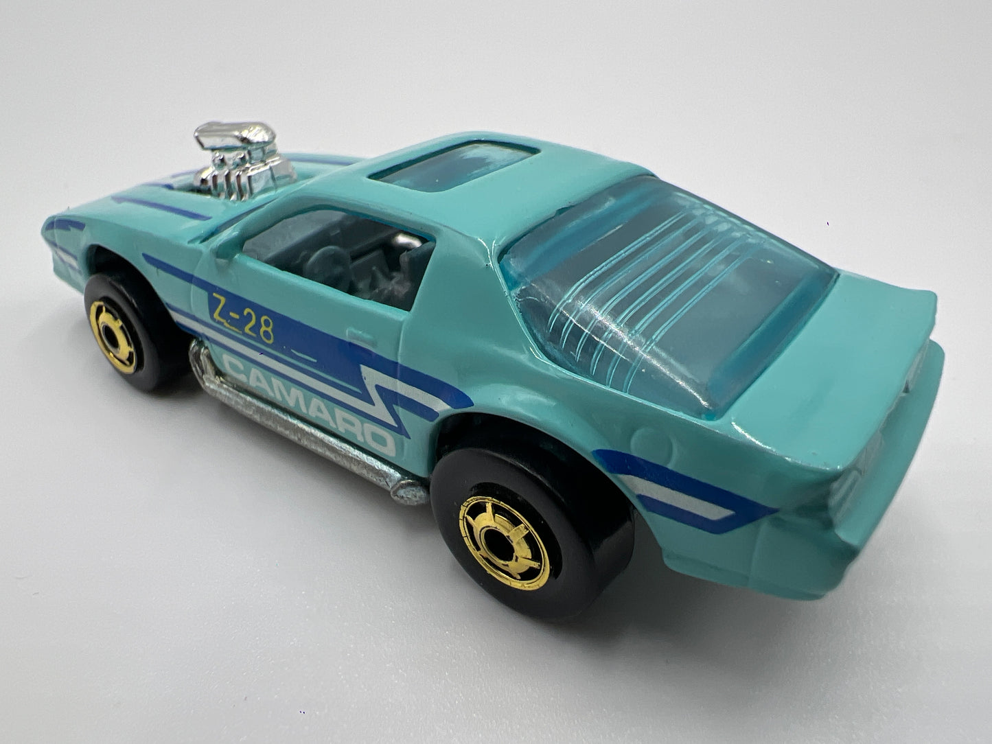 Hot Wheels 1/64 Blackwall Speed Fleet 74 Blown Camaro Z28 Light Blue Loose