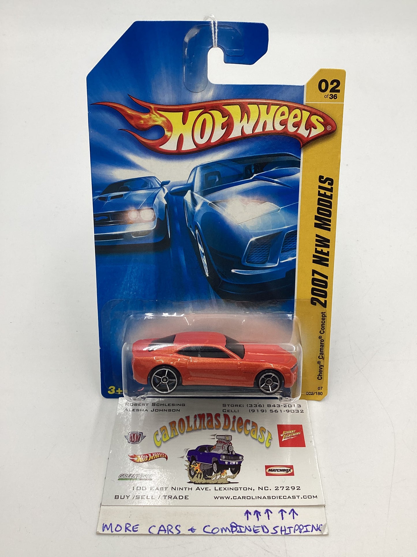 2007 Hot Wheels New Models #2 Chevy Camaro Concept Orange 2A