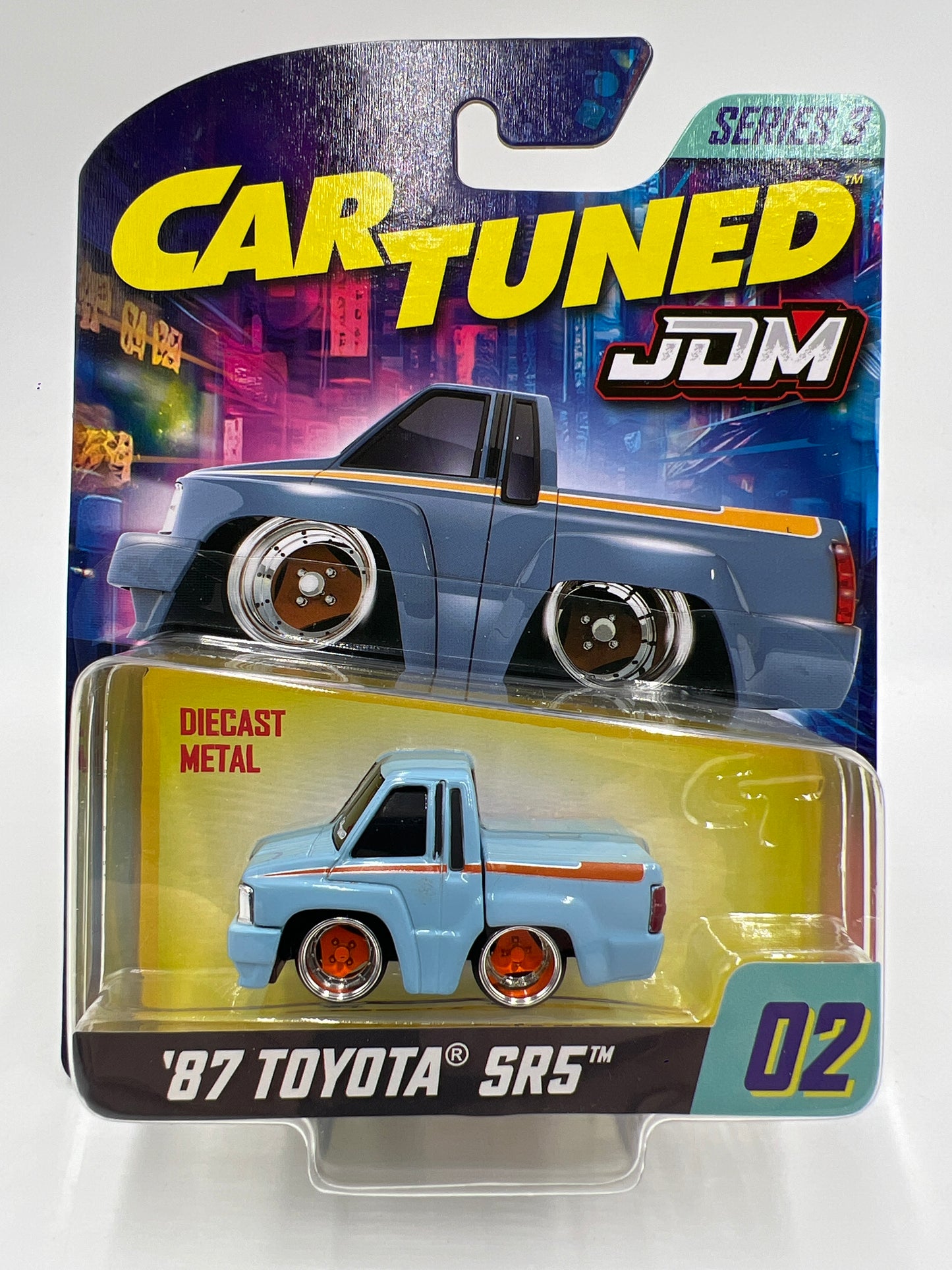 2025 MGA Car Tuned JDM Series 3 #2 87 Toyota SR5 Light Blue