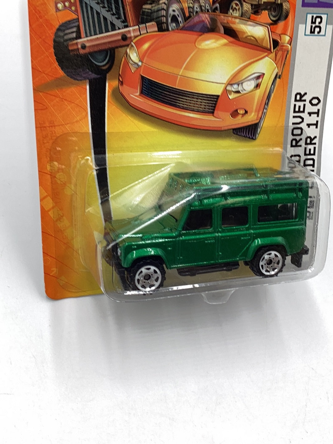 Matchbox #55 97 Land Rover Defender 110 green 214A