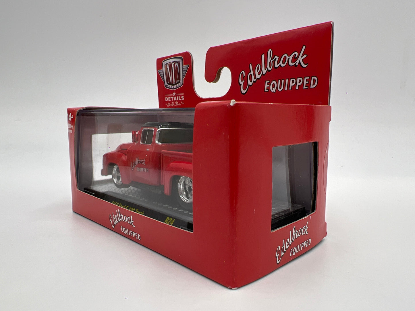 M2 Machines Ground Pounders 1956 Ford F-100 Truck Red Edelbrock R24