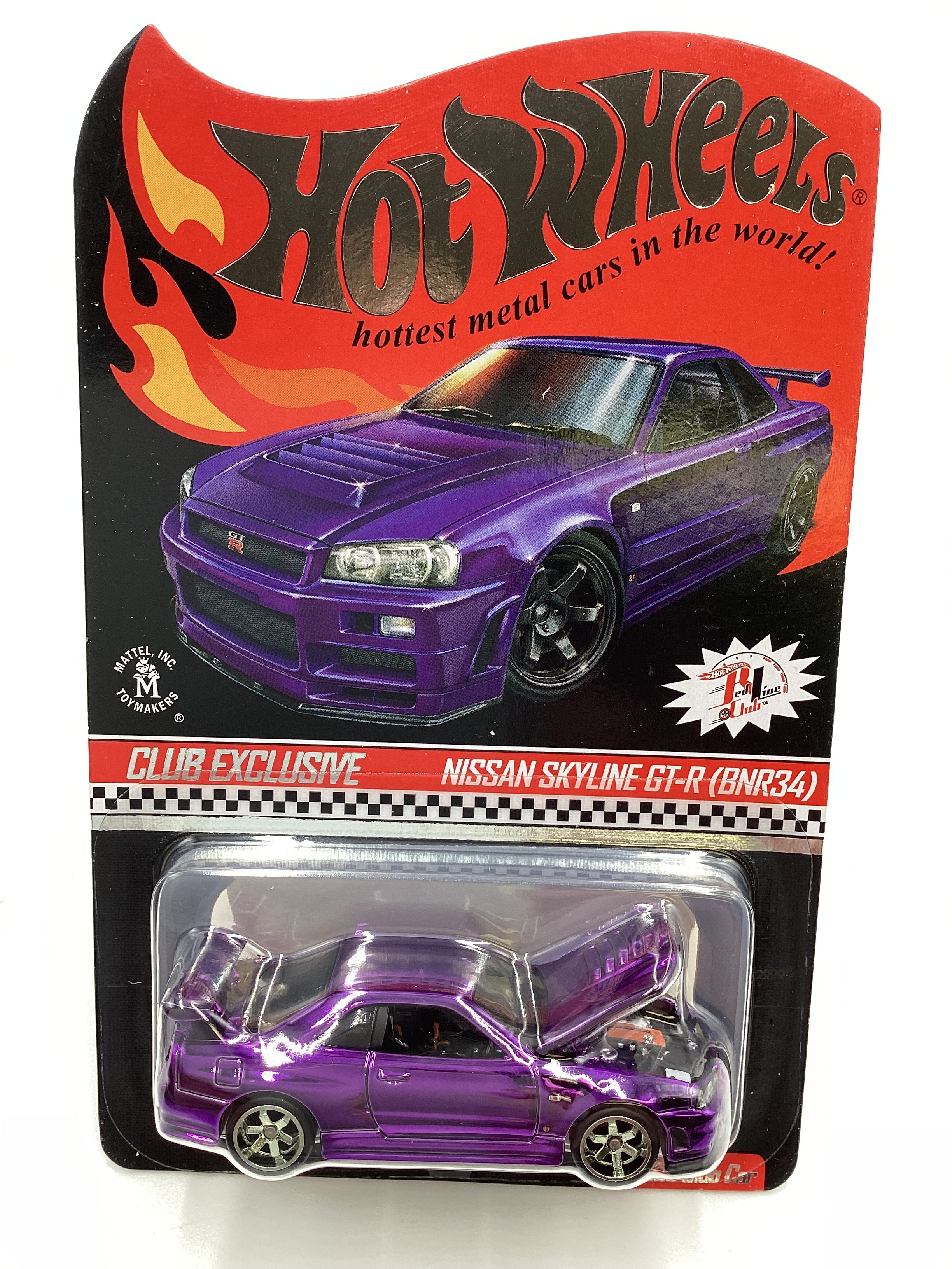 Hot Wheels RLC Nissan GT-R R34 Membership car, patch, hotsell button (2020)