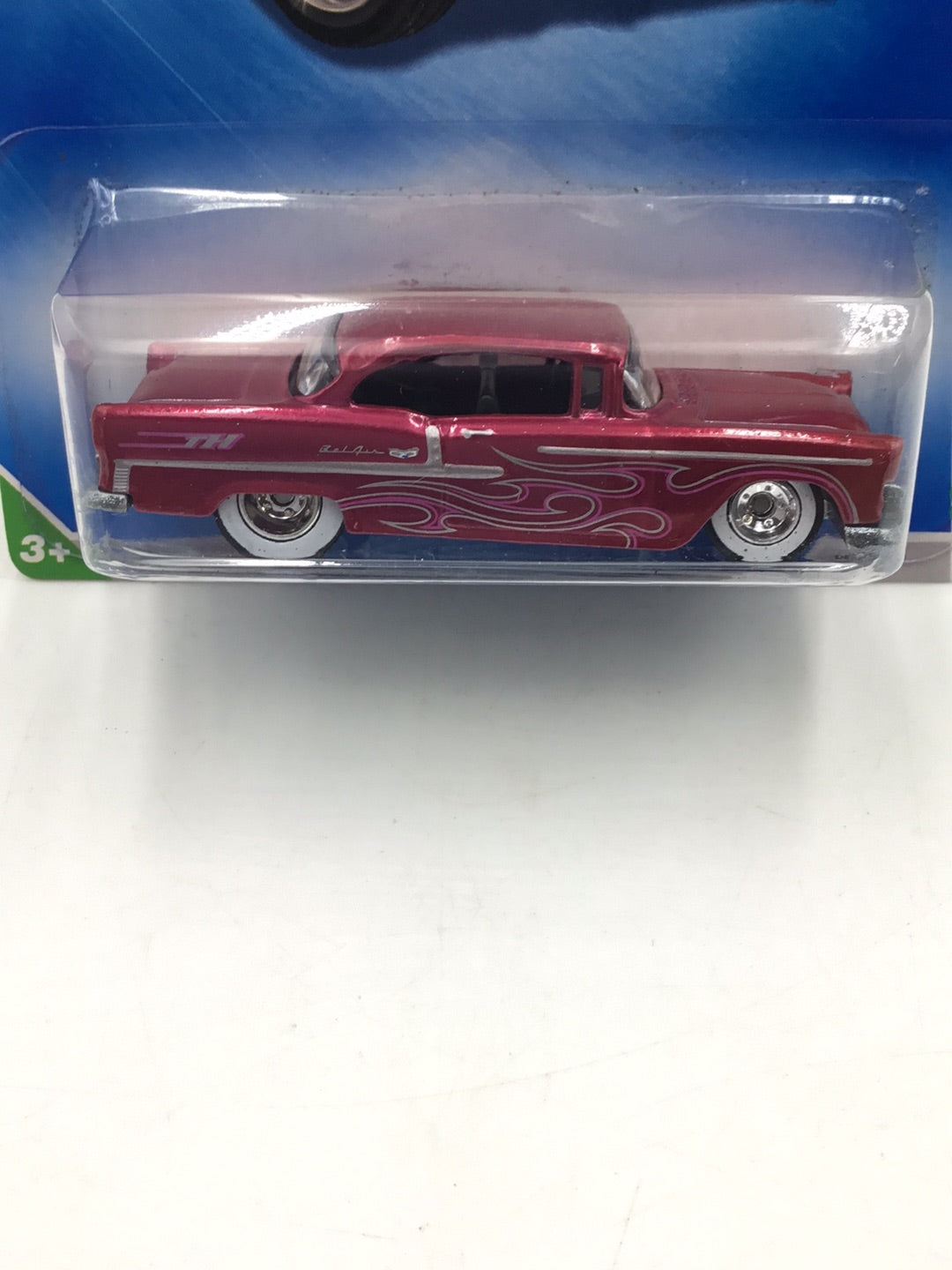 2009 hot wheels super treasure hunt #52  55 Chevy W/Protector