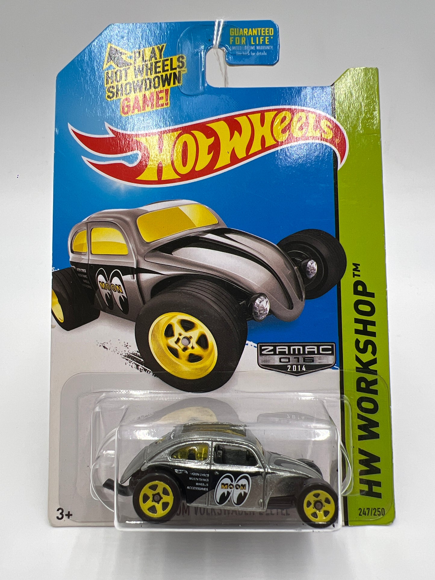 2014 Hot Wheels Walmart Exclusive Zamac 16 #247 Custom Volkswagen Beetle Mooneyes