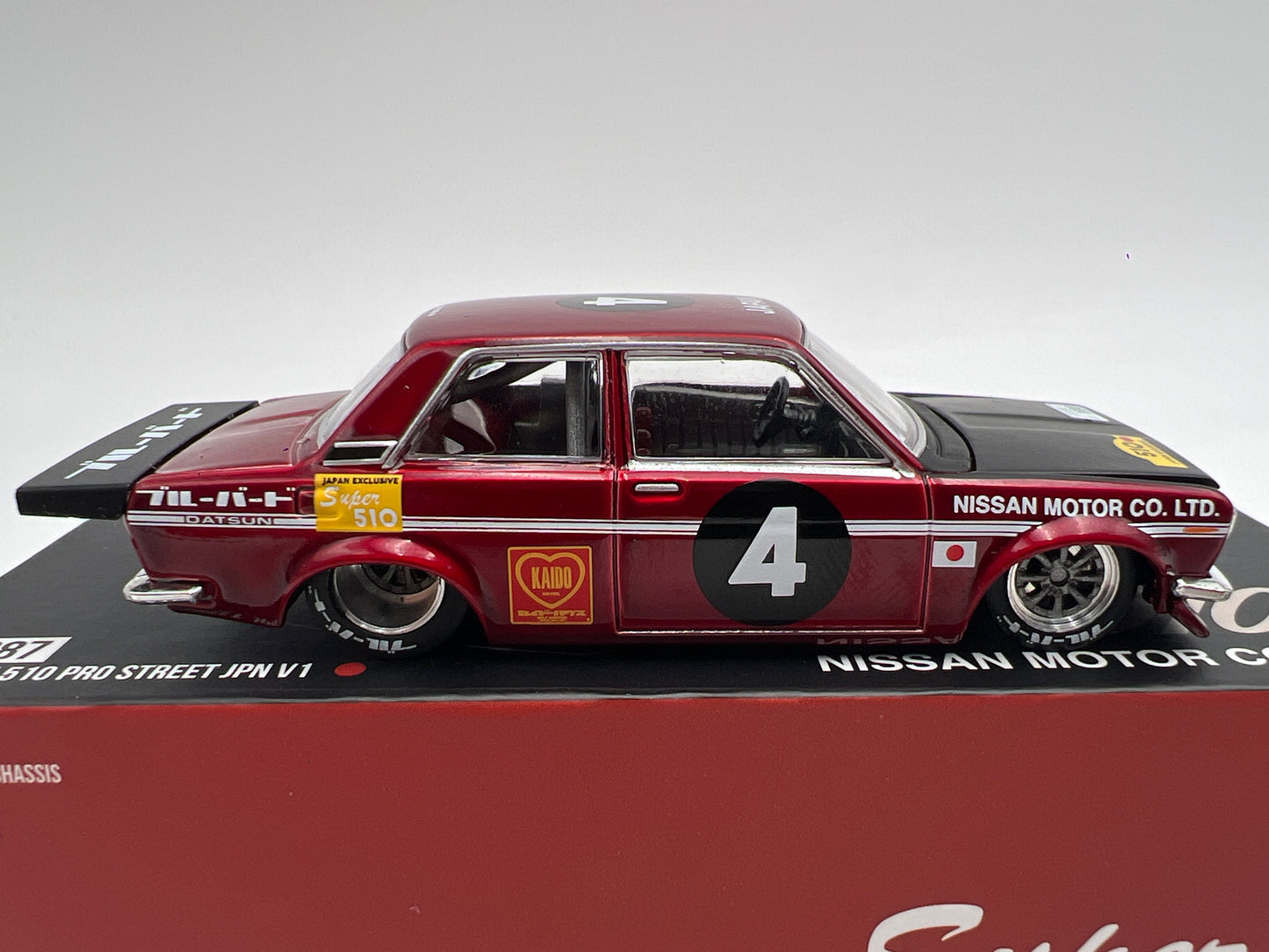 Mini GT Kaido House #087 Datsun 510 Pro Street JPN V1 Red